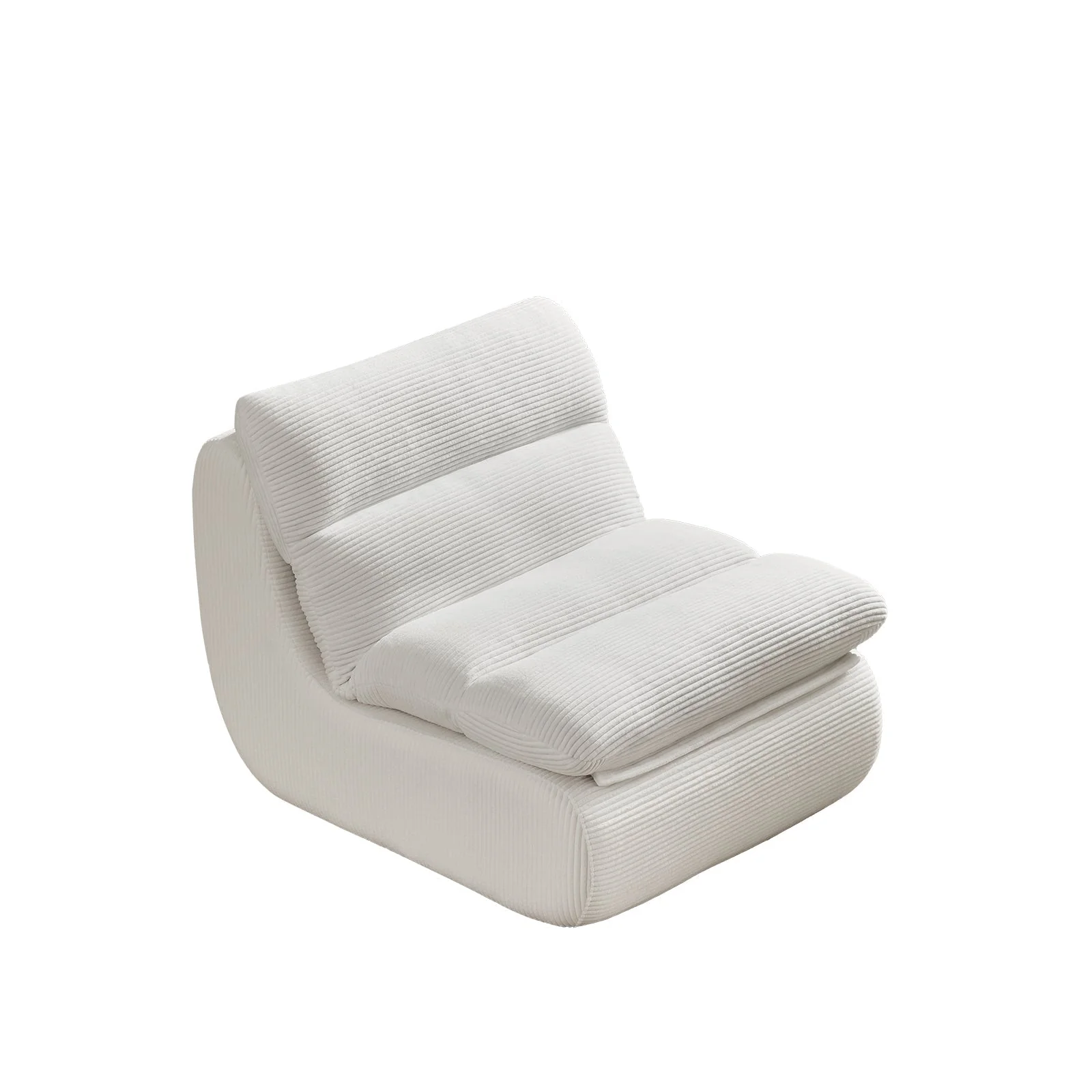 Modern Compressed Lounge Chair with Ottoman - Image 11