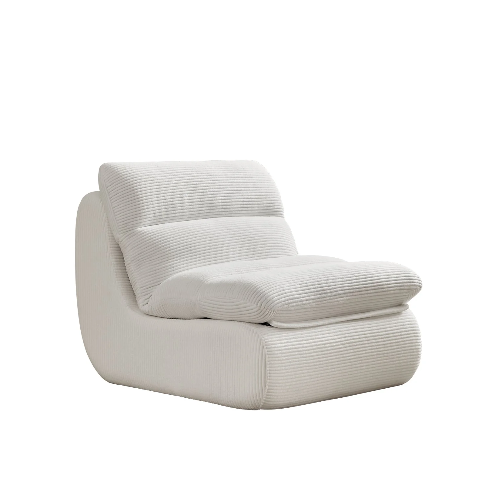 Modern Compressed Lounge Chair with Ottoman - Image 13