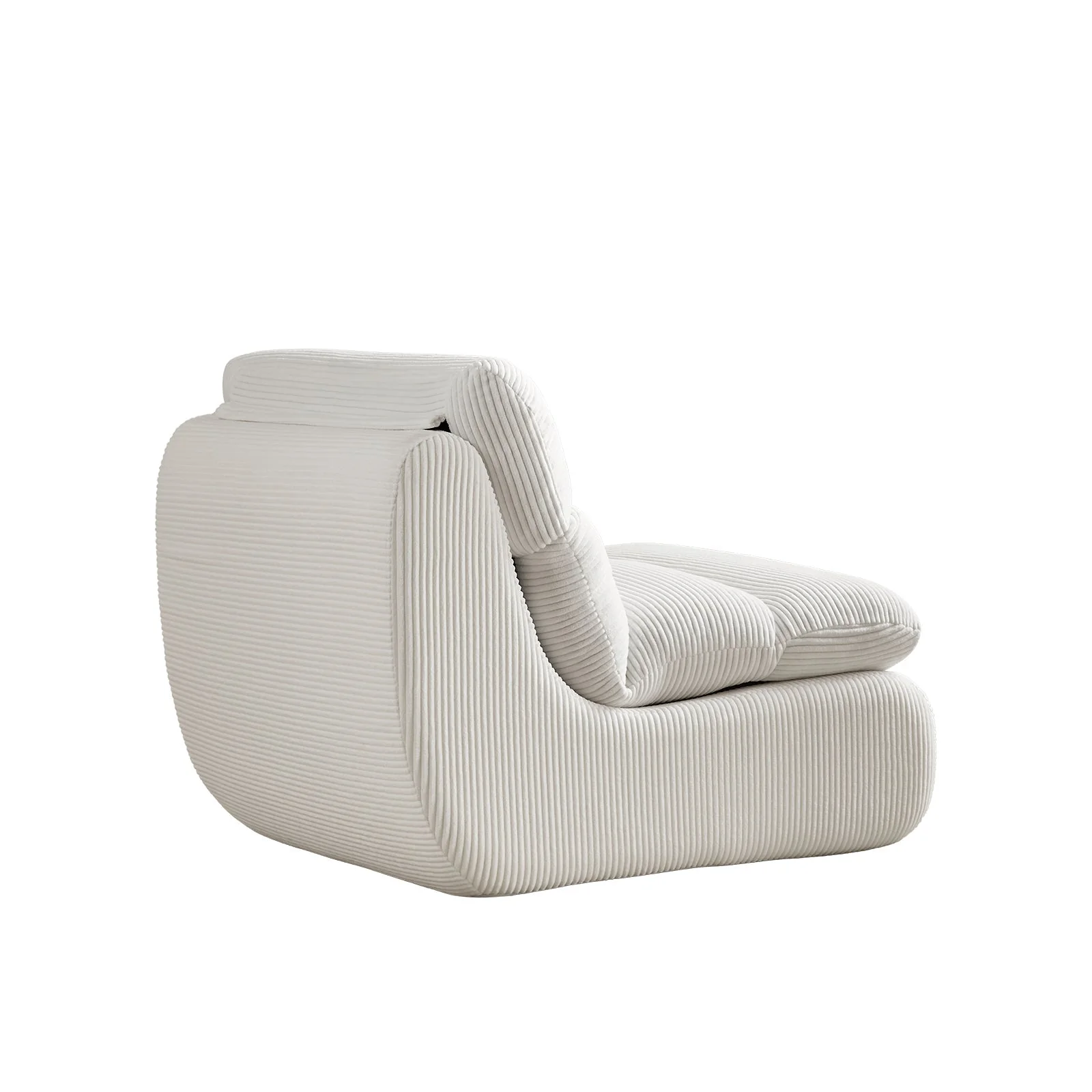 Modern Compressed Lounge Chair with Ottoman - Image 18