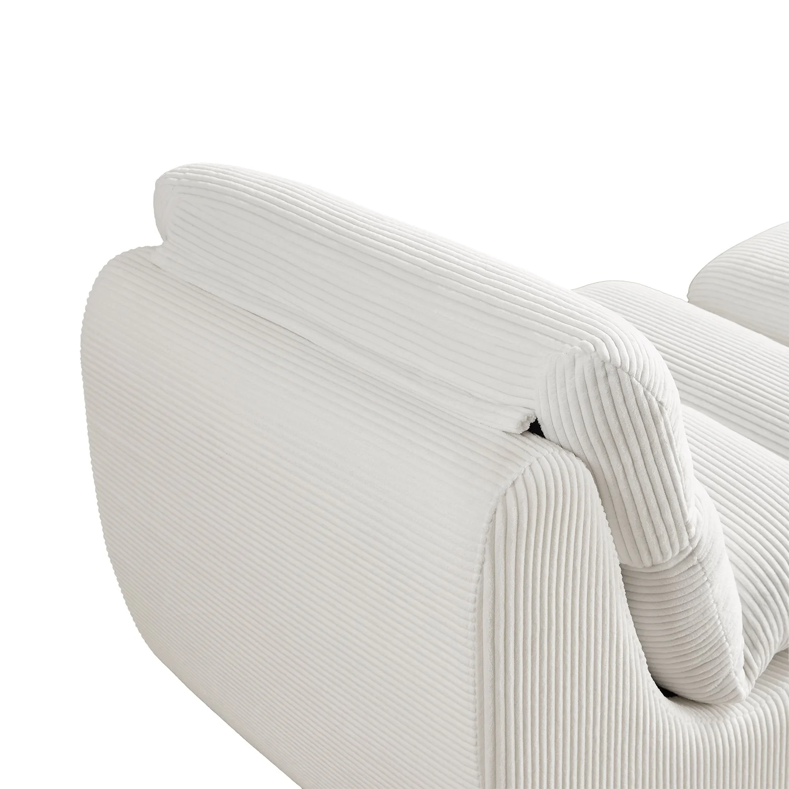 Modern Compressed Lounge Chair with Ottoman - Image 19