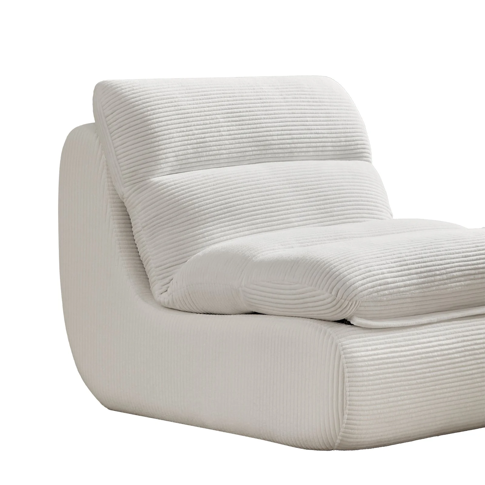 Modern Compressed Lounge Chair with Ottoman - Image 5