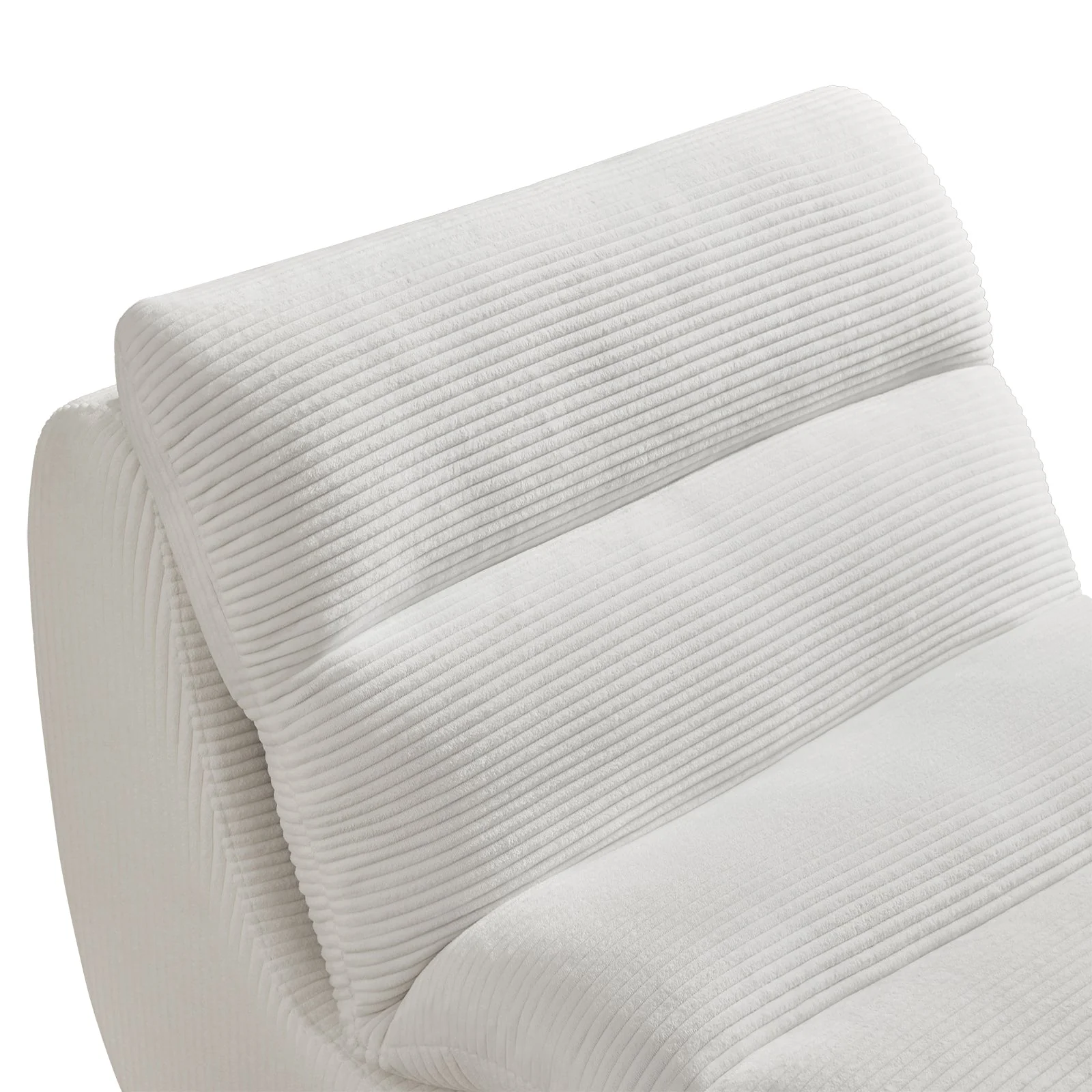 Modern Compressed Lounge Chair with Ottoman - Image 6