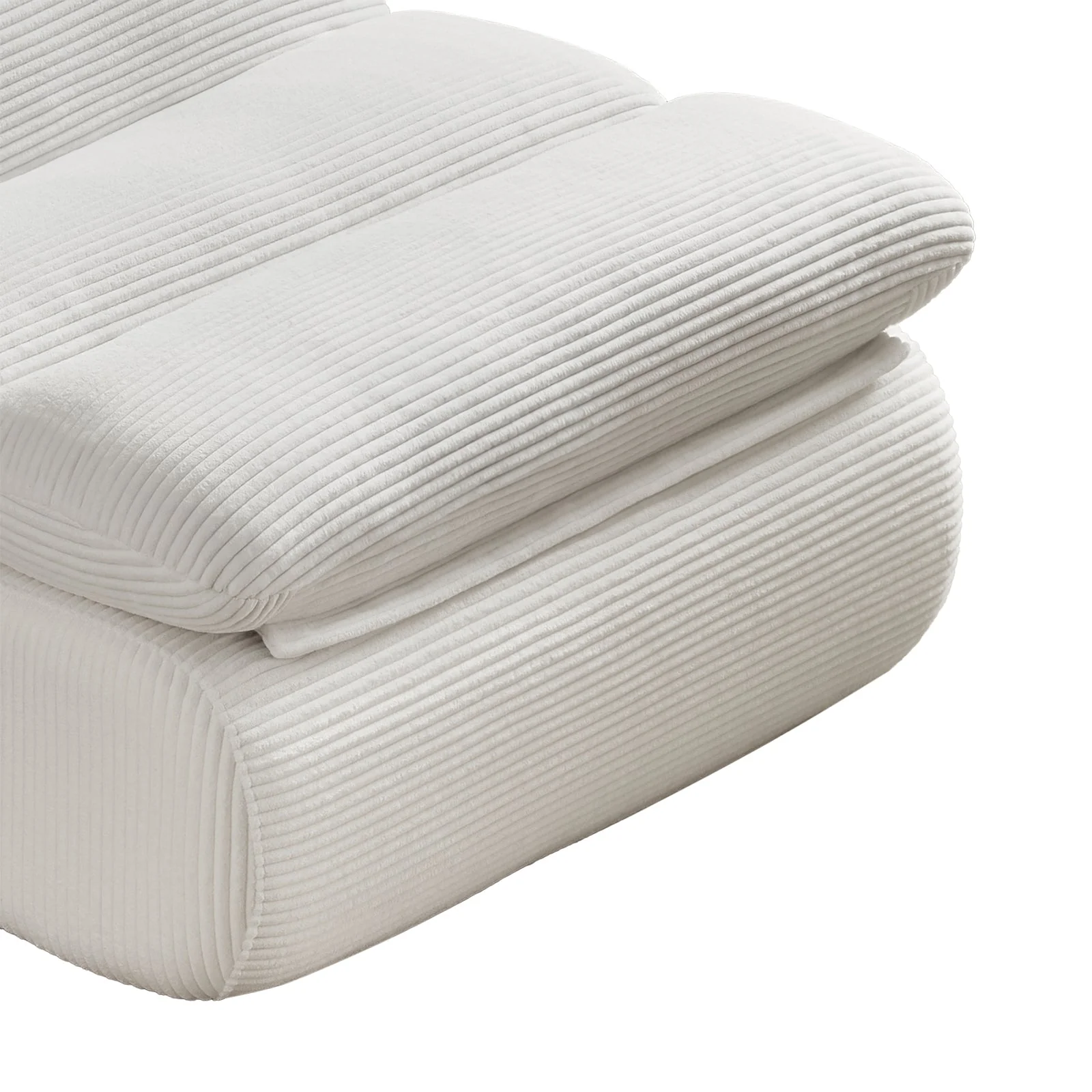 Modern Compressed Lounge Chair with Ottoman - Image 7