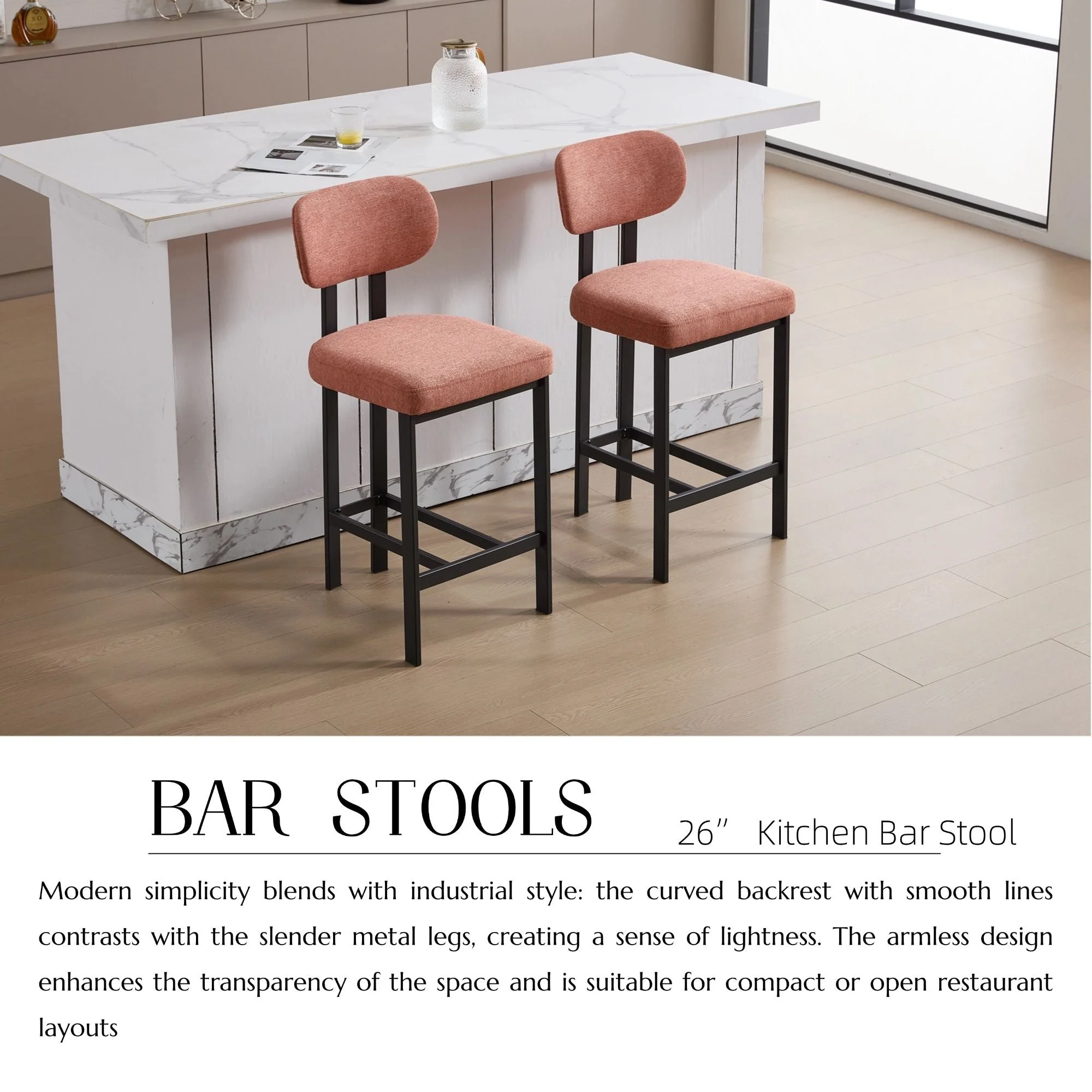 Modern Counter Height Stools (Set of 2) - Image 10