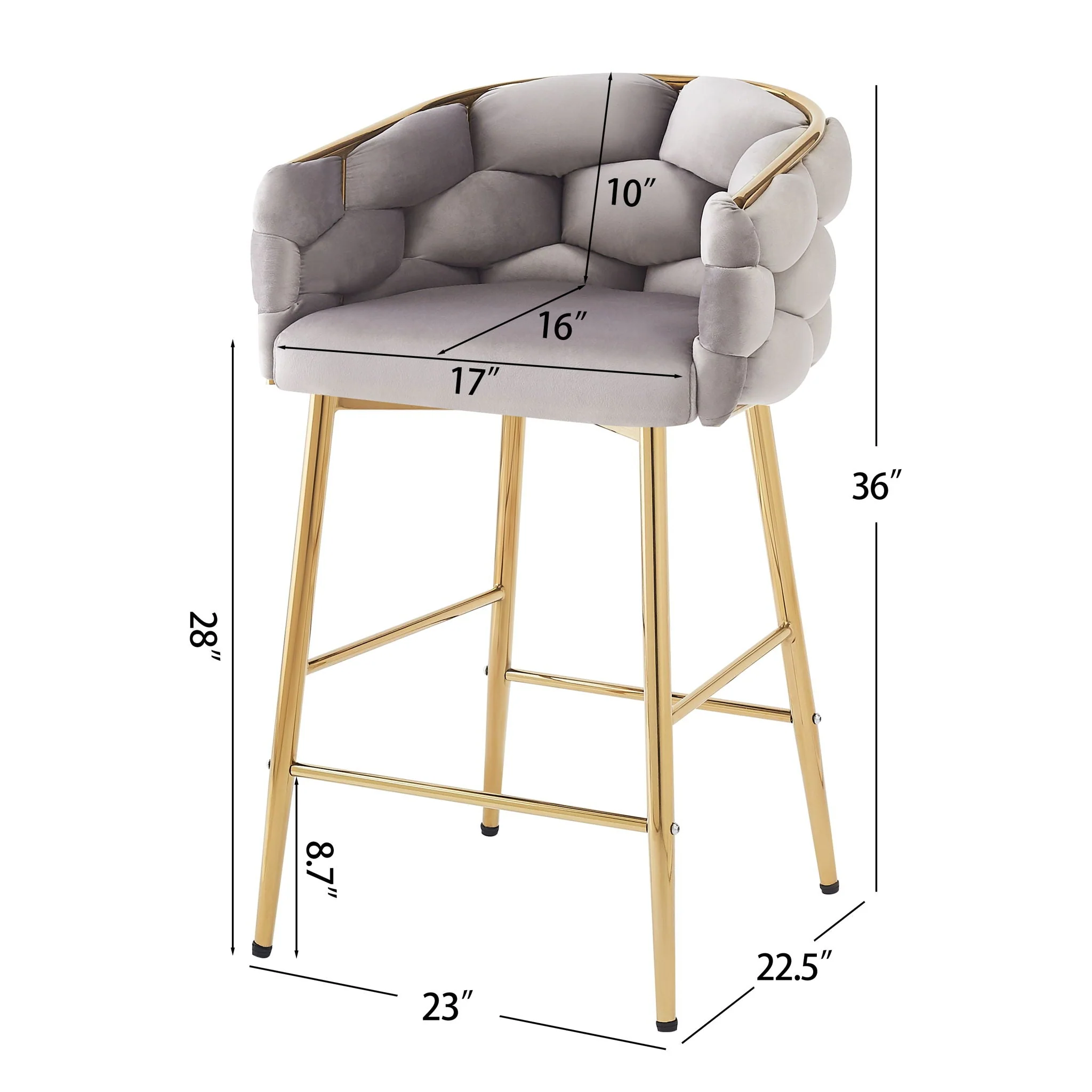 Modern Counter Stools (Set of 2) - Image 10