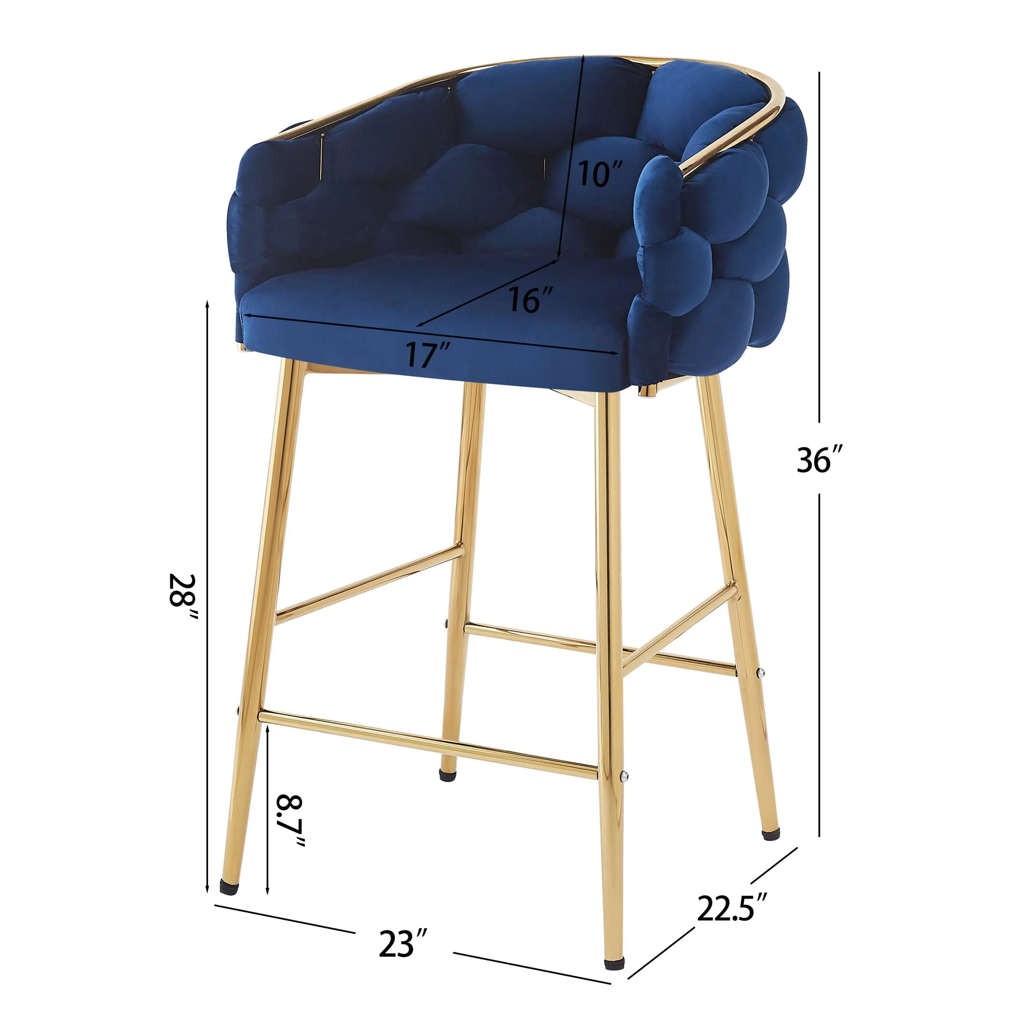 Modern Counter Stools (Set of 2) - Image 4