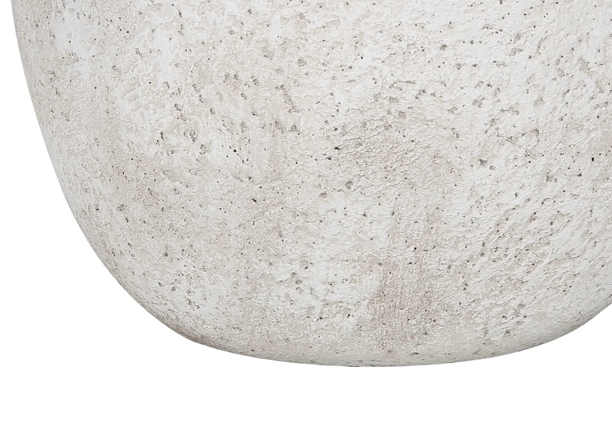 Modern Cream Concrete Table Lamp with Ivory Shade - Image 6