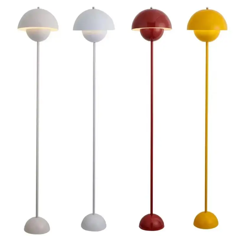 Modern Cream LED Floor Lamp E27 Bulb Minimalist Light for Bedroom Living Room - Image 6