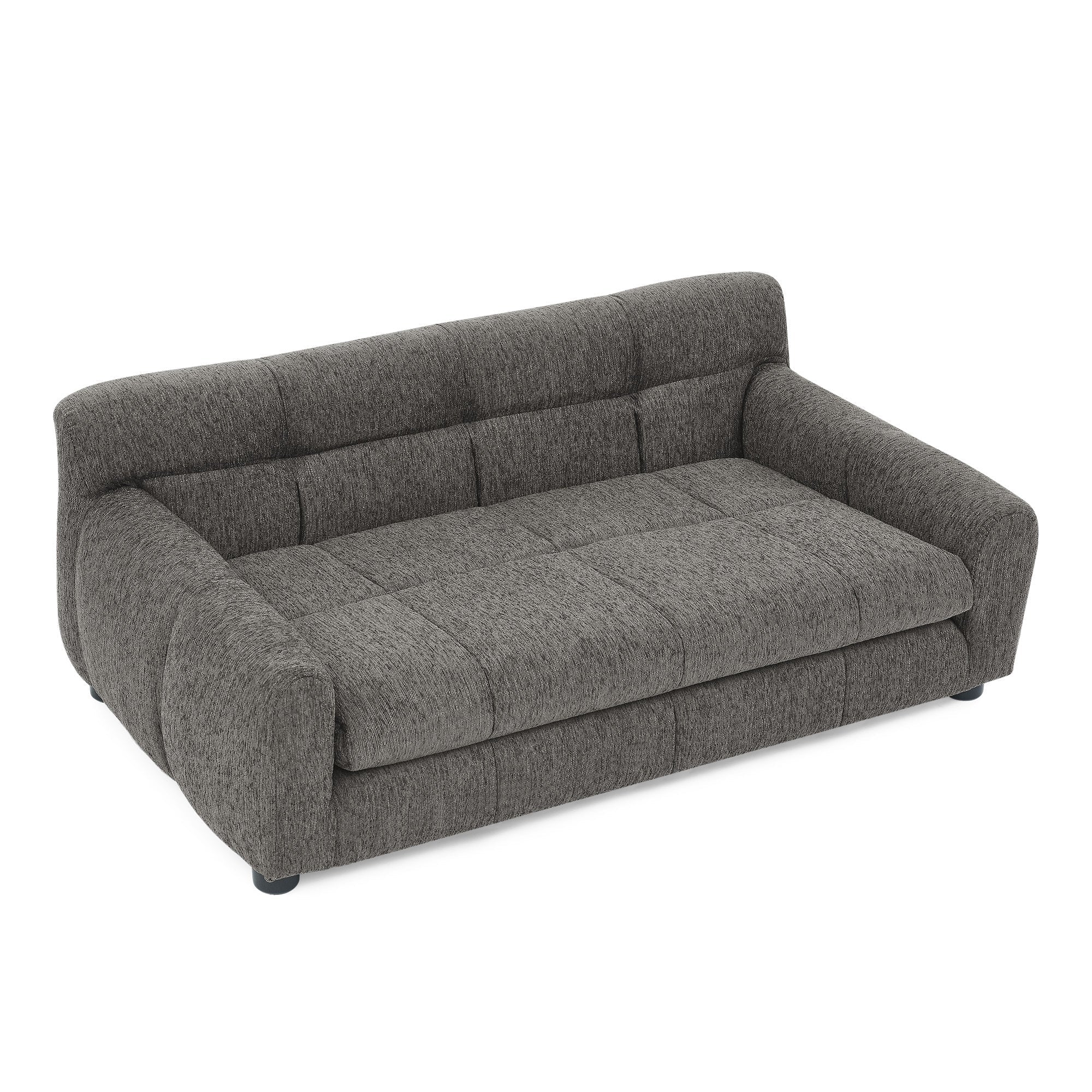 Modern Dark Gray Pet Sofa with Backrest and Armrests - Image 10