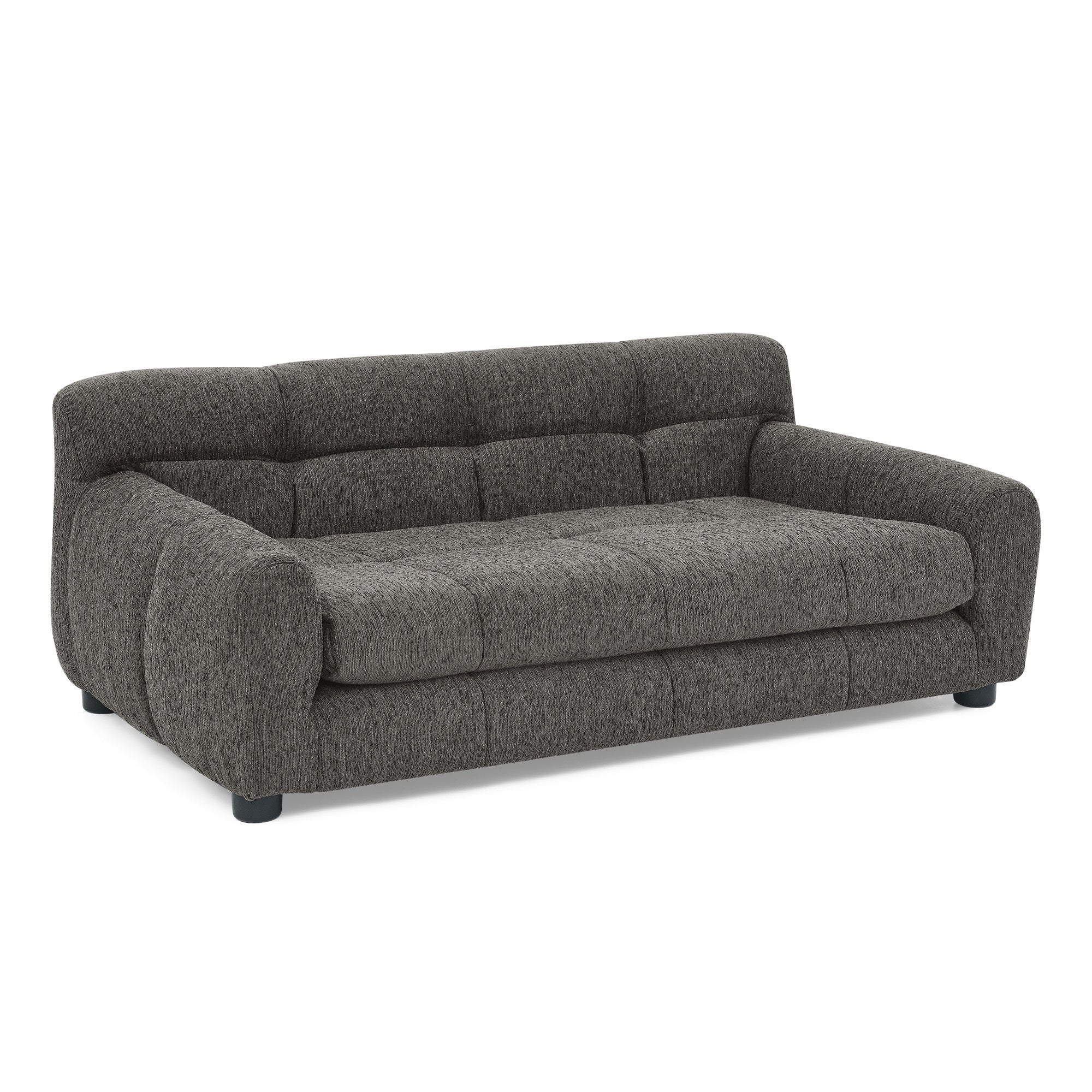 Modern Dark Gray Pet Sofa with Backrest and Armrests - Image 2