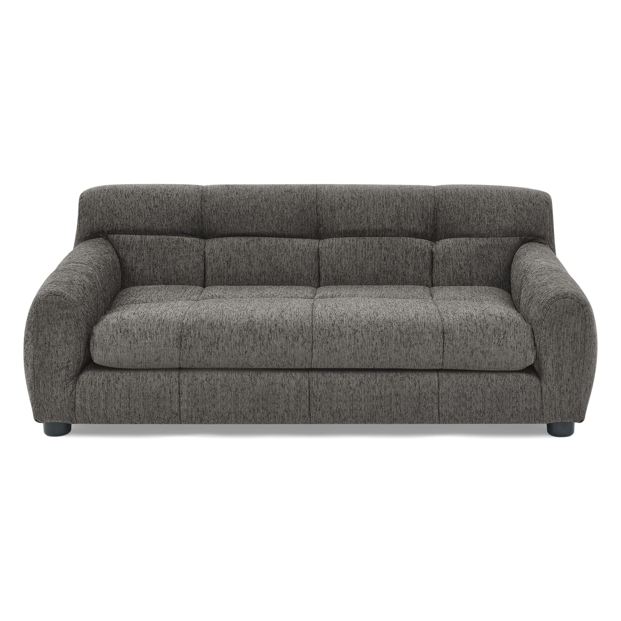 Modern Dark Gray Pet Sofa with Backrest and Armrests - Image 9