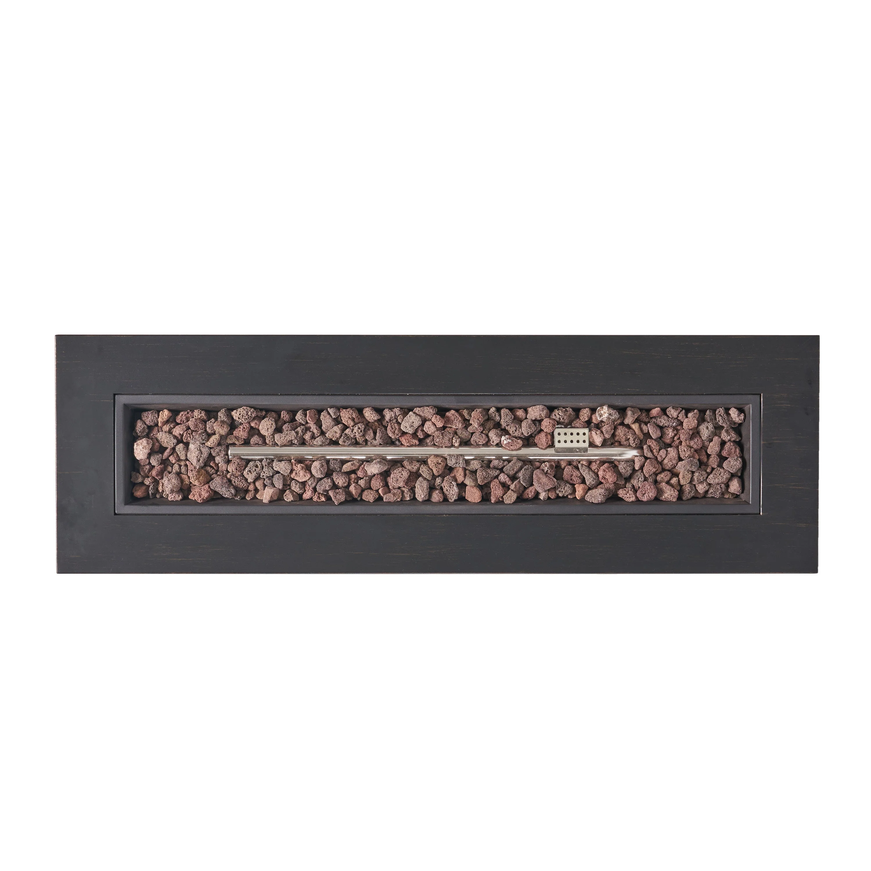 Modern Dark Grey 40" Outdoor Iron Propane Fire Pit - Image 14