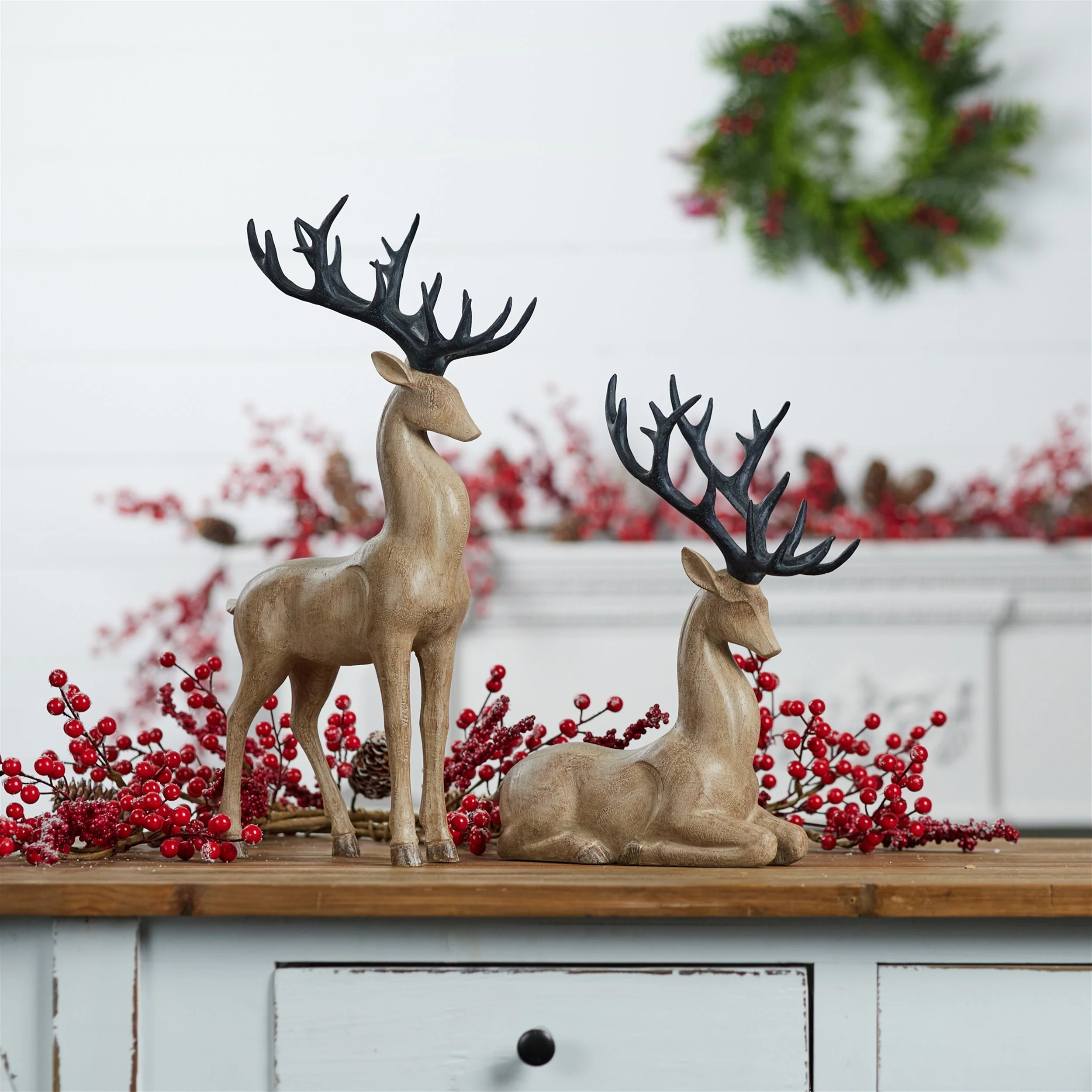 Modern Deer Figurine (Set of 2) - Image 2