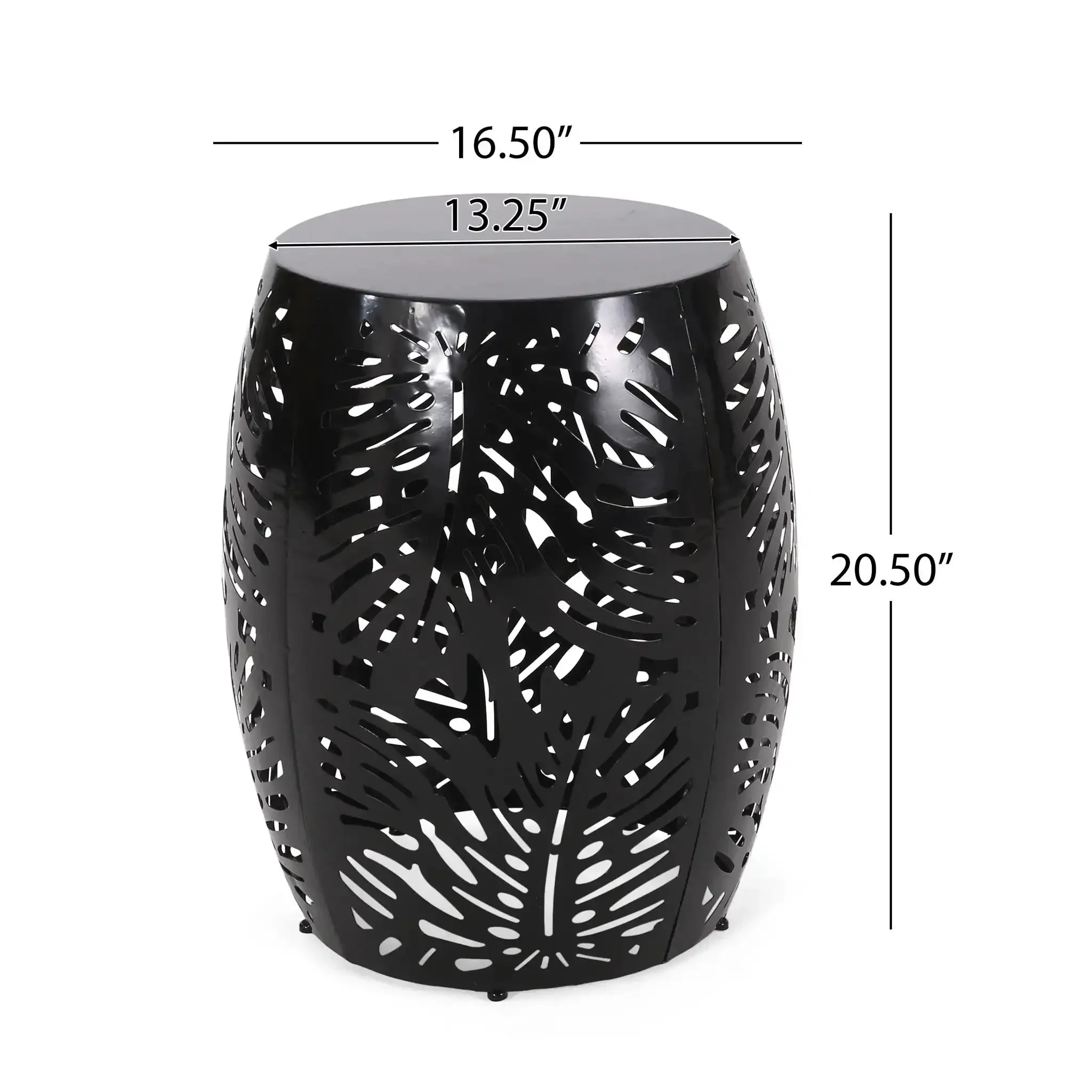 Modern Design Metal End Table, Large - Image 4