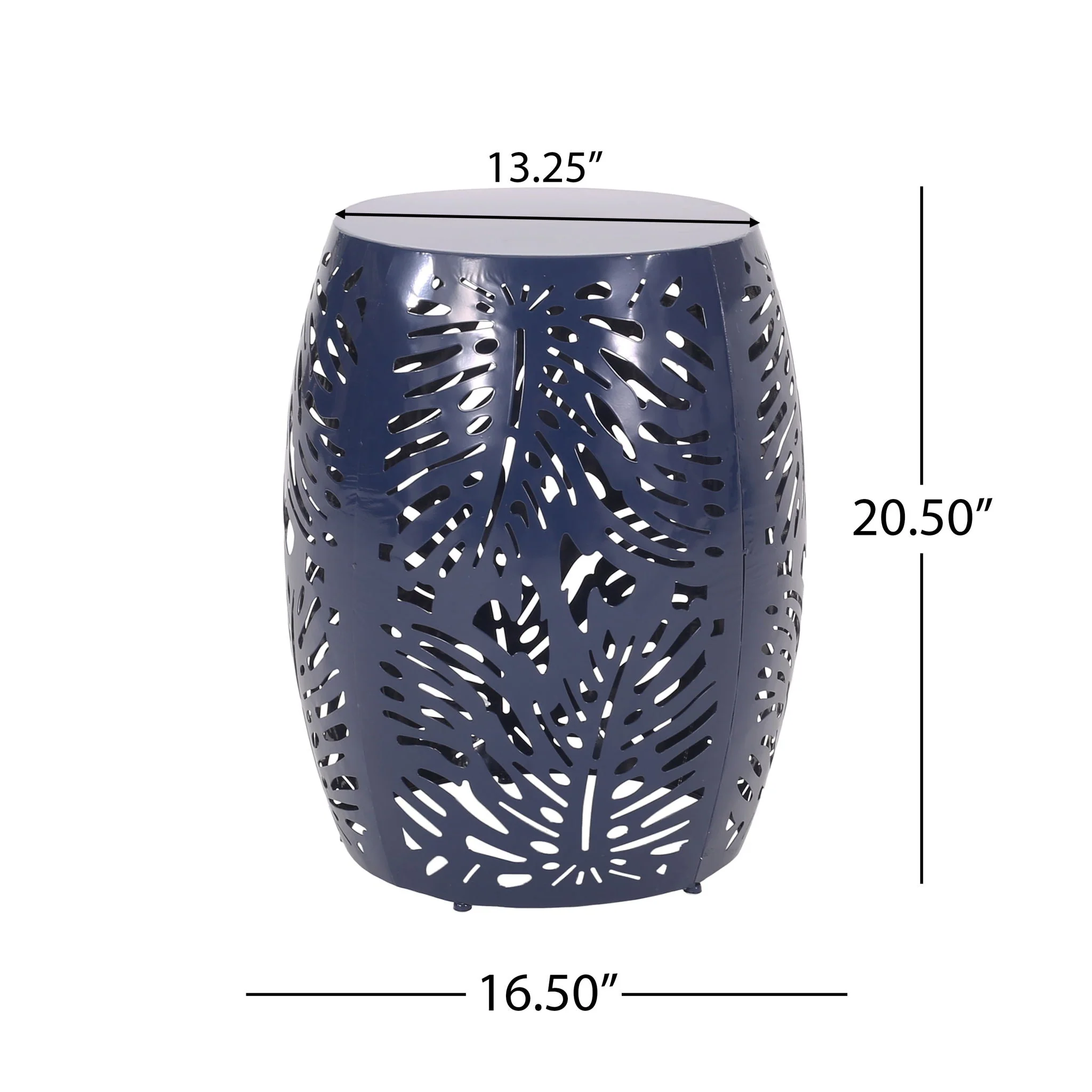 Modern Design Metal End Table, Large - Image 9