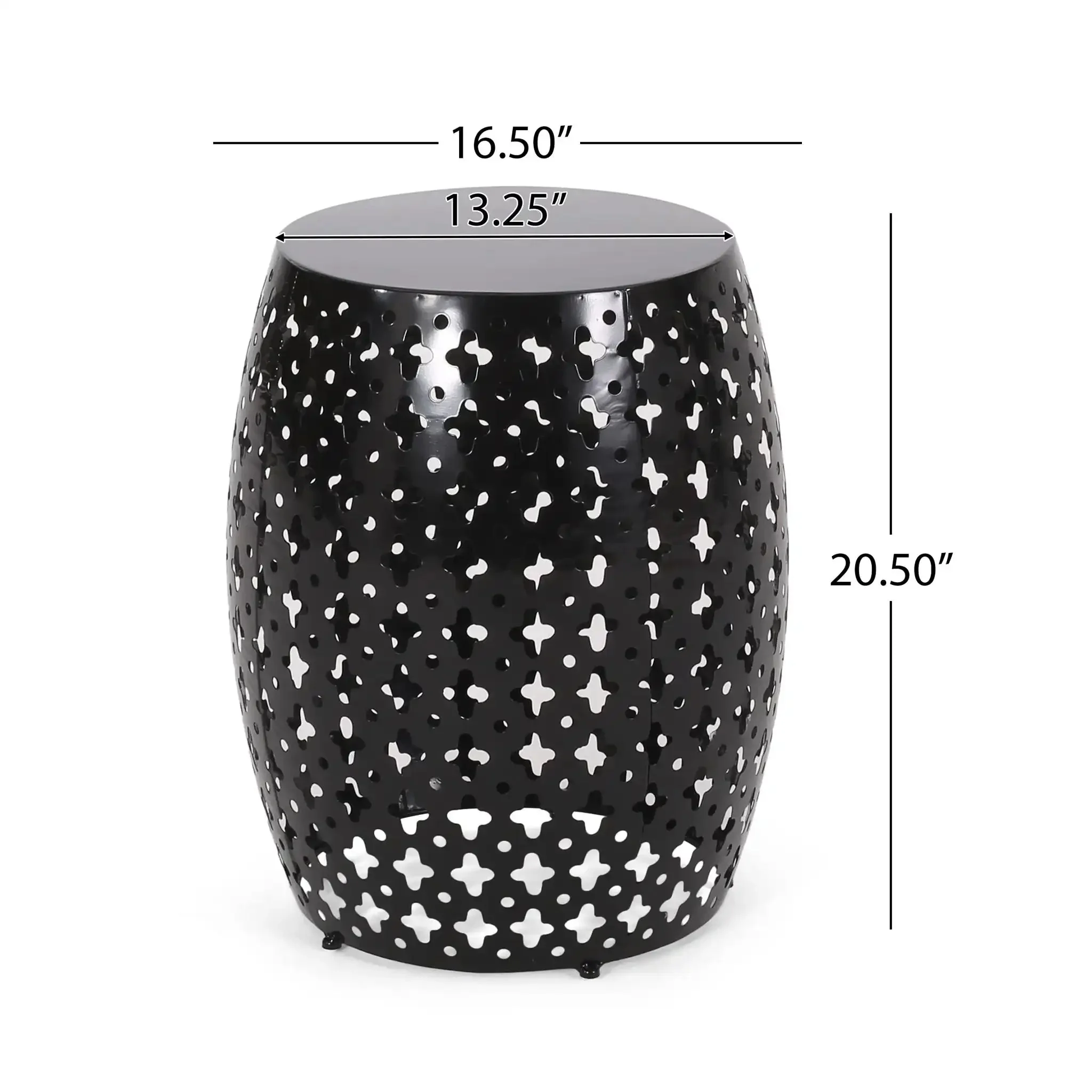 Modern Design, Metal End Table, Large - Image 3