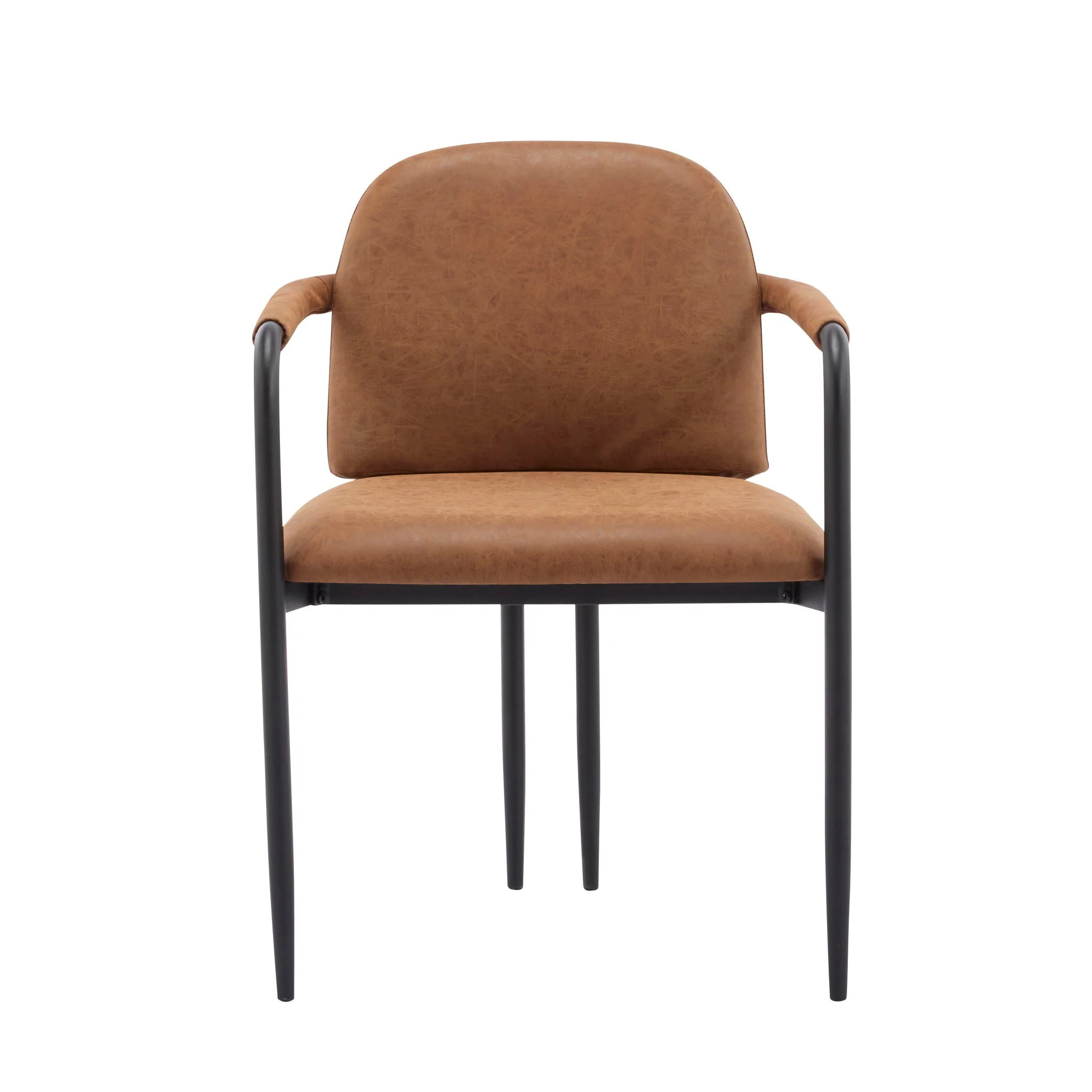 Modern Dining Chair Set with Durable Iron Frame and Comfortable Fabric Upholstery - Image 3