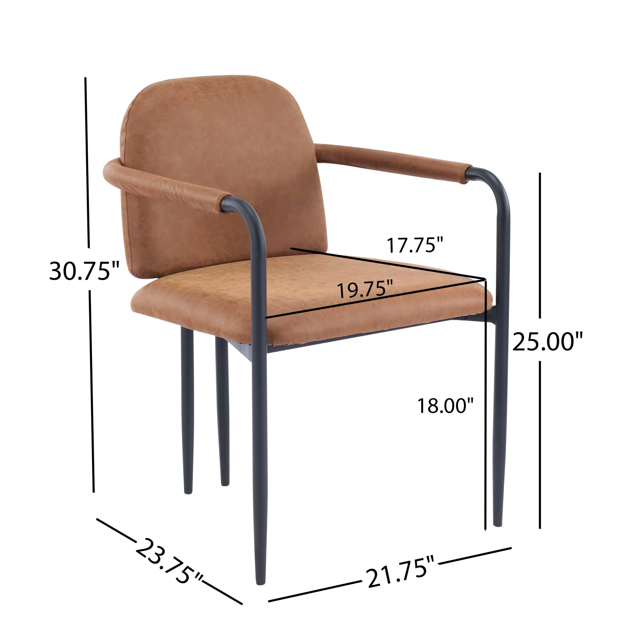 Modern Dining Chair Set with Durable Iron Frame and Comfortable Fabric Upholstery - Image 5