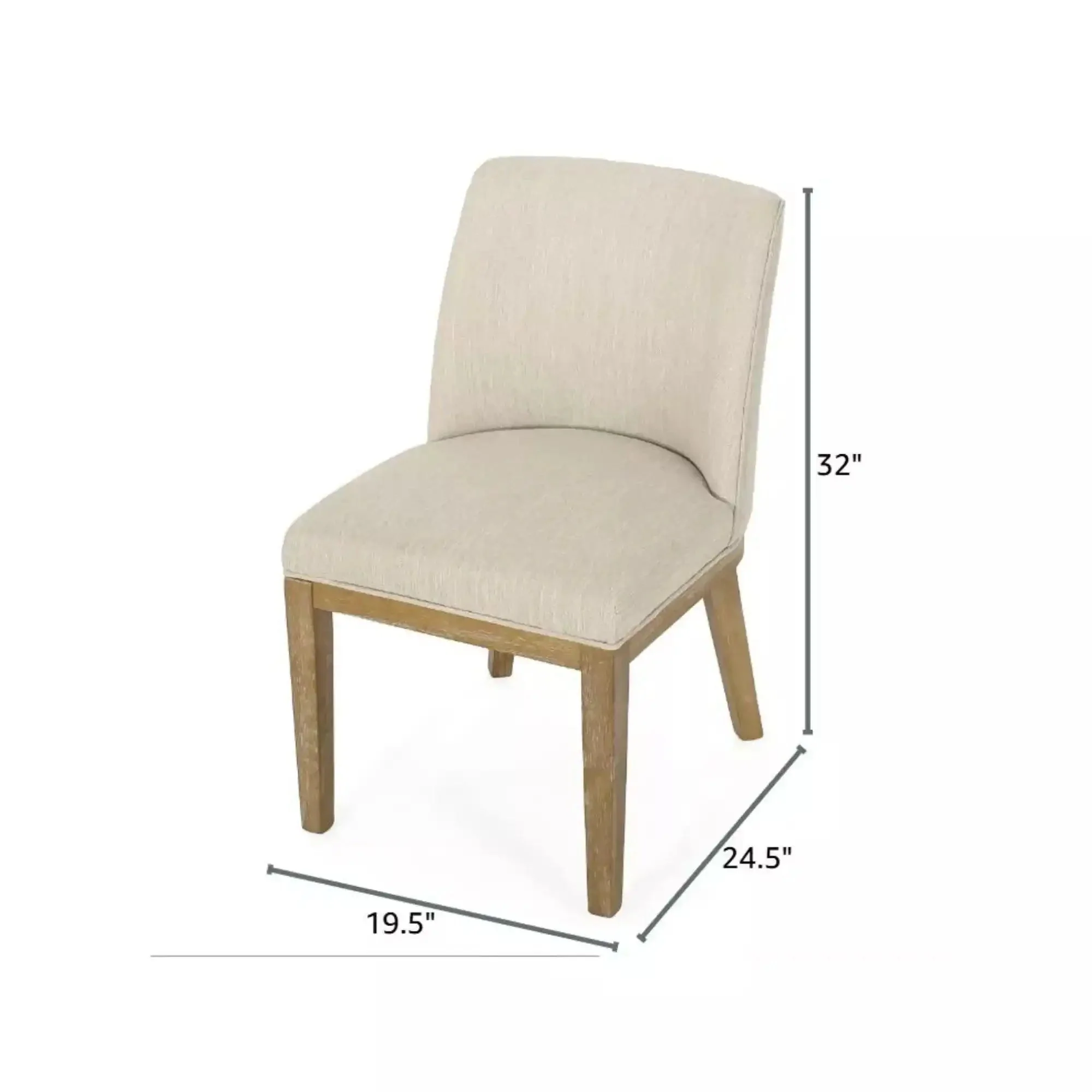 Modern Dining Chair With Durable Fabric Upholstery And Sturdy Wooden Frame (Set of 2) - Image 11