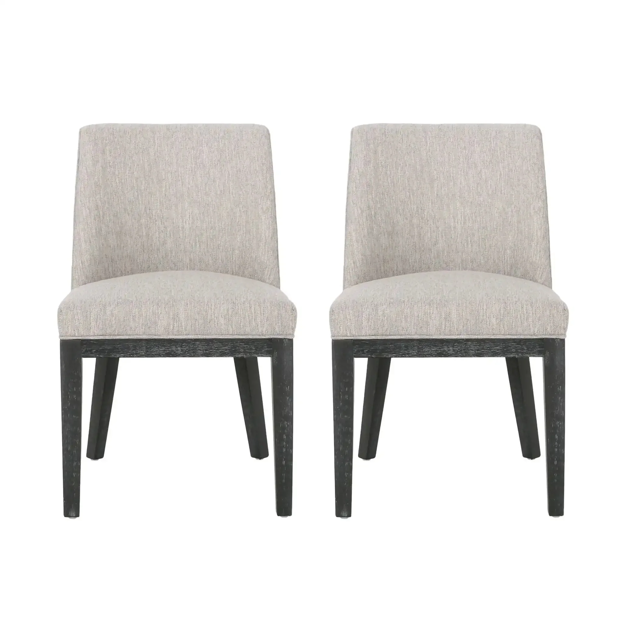 Modern Dining Chair With Durable Fabric Upholstery And Sturdy Wooden Frame (Set of 2) - Image 2