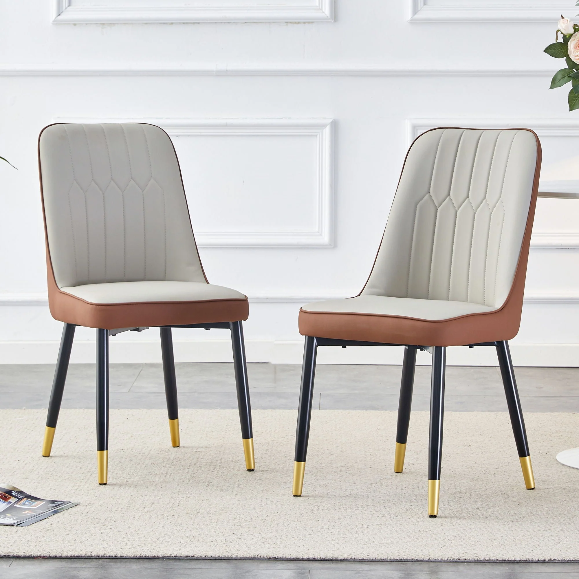 Modern Dining Chair with Metal Leg - Image 13