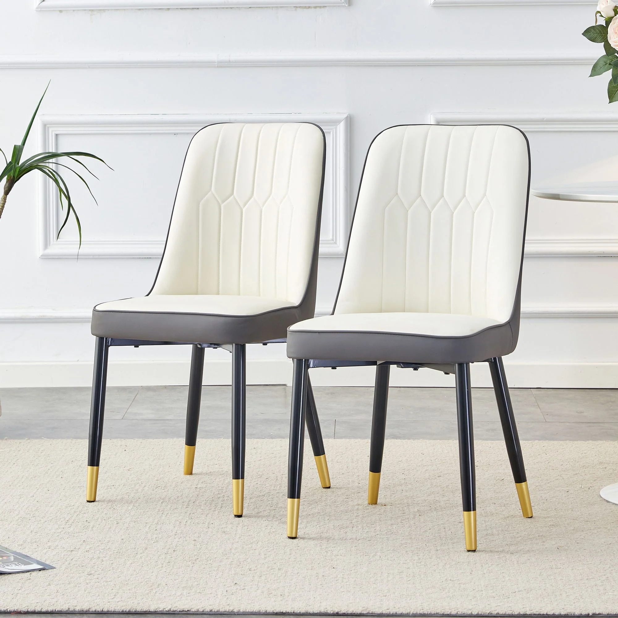 Modern Dining Chair with Metal Leg - Image 21