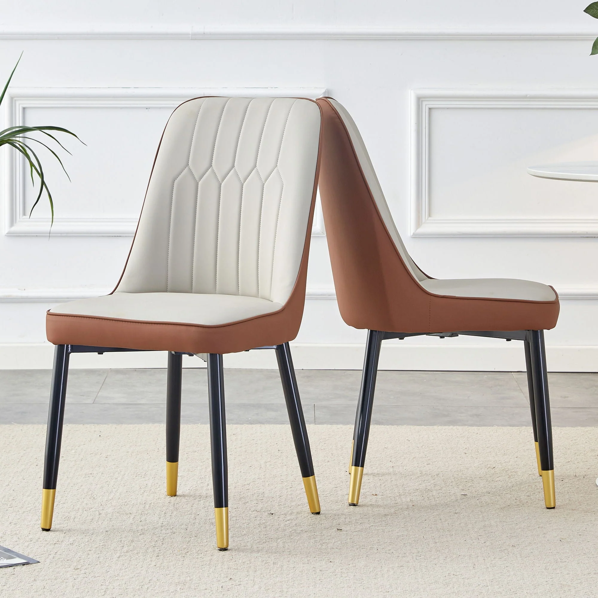 Modern Dining Chair with Metal Leg - Image 23