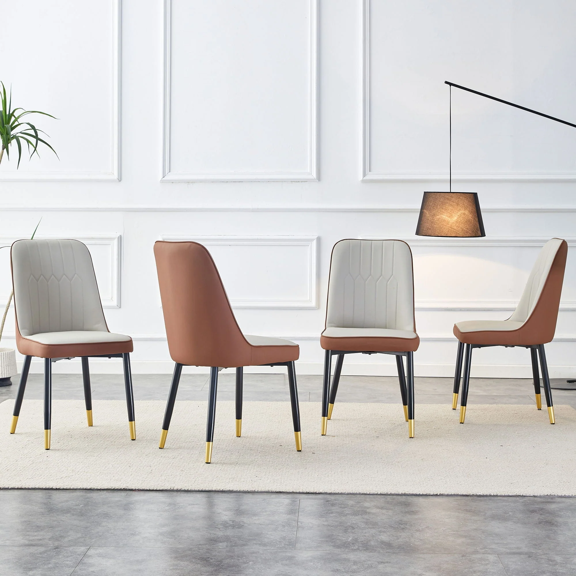 Modern Dining Chair with Metal Leg - Image 30