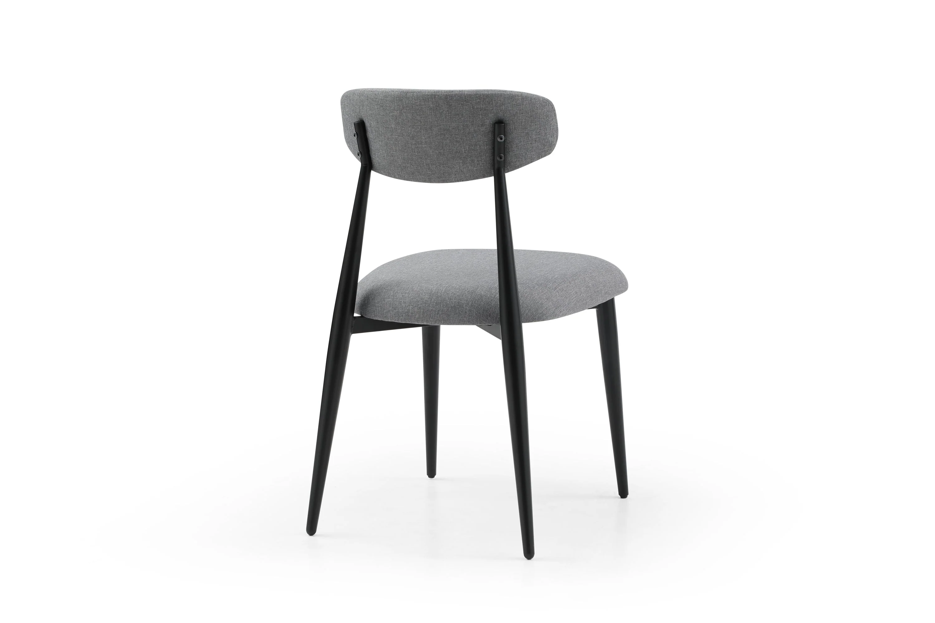 Modern Dining Chairs Set of 2 Grey - Image 5