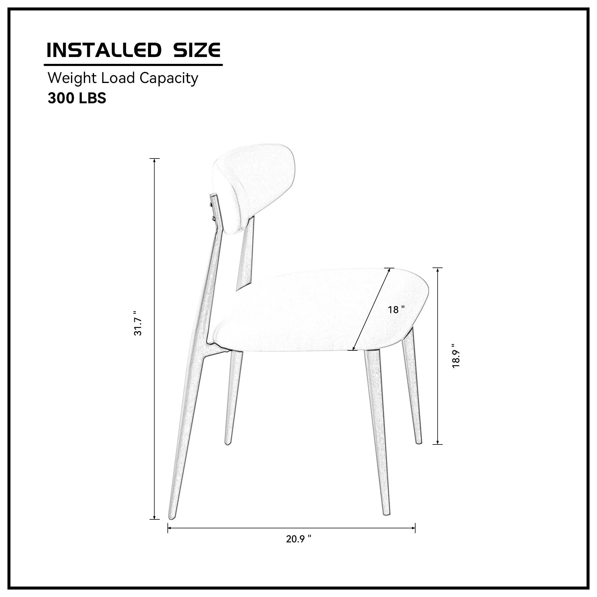 Modern Dining Chairs Set of 2 Light Grey - Image 12
