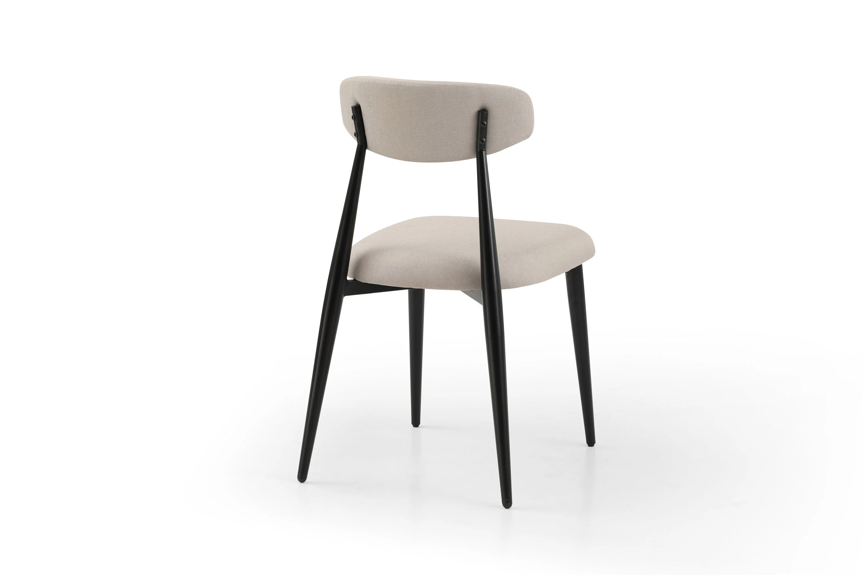 Modern Dining Chairs Set of 2 Light Grey - Image 6