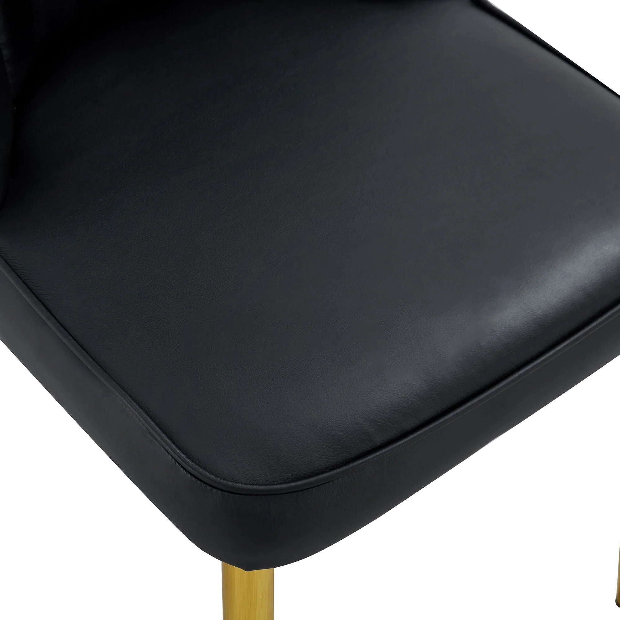 Modern Dining Chairs With Metal Legs And Simple Line Design On Backrest - Image 6