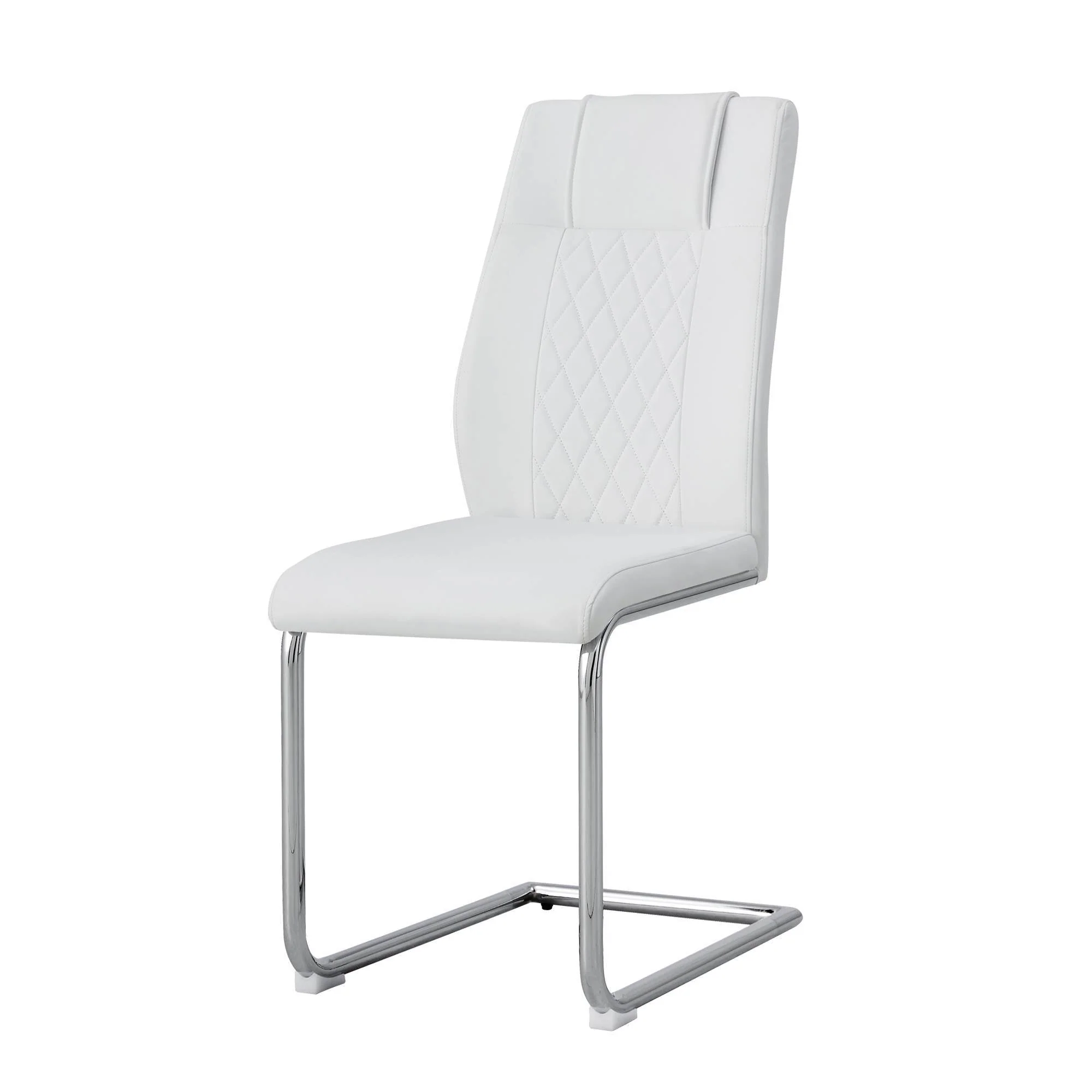 Modern Dining Chairs With Padded Seat and Metal Legs - Image 4