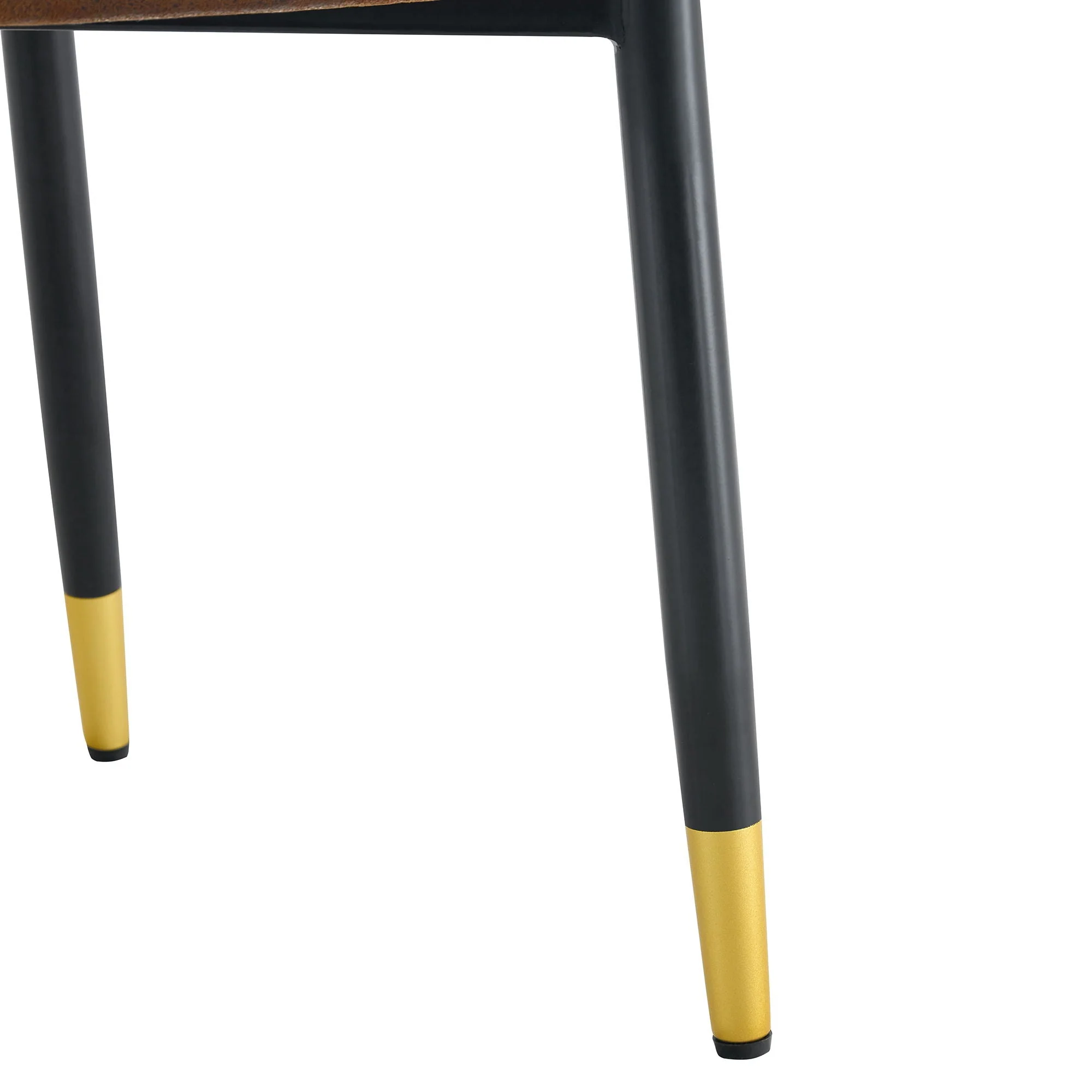 Modern Dining Chairs With Sleek Backrest And Metal Legs - Image 3