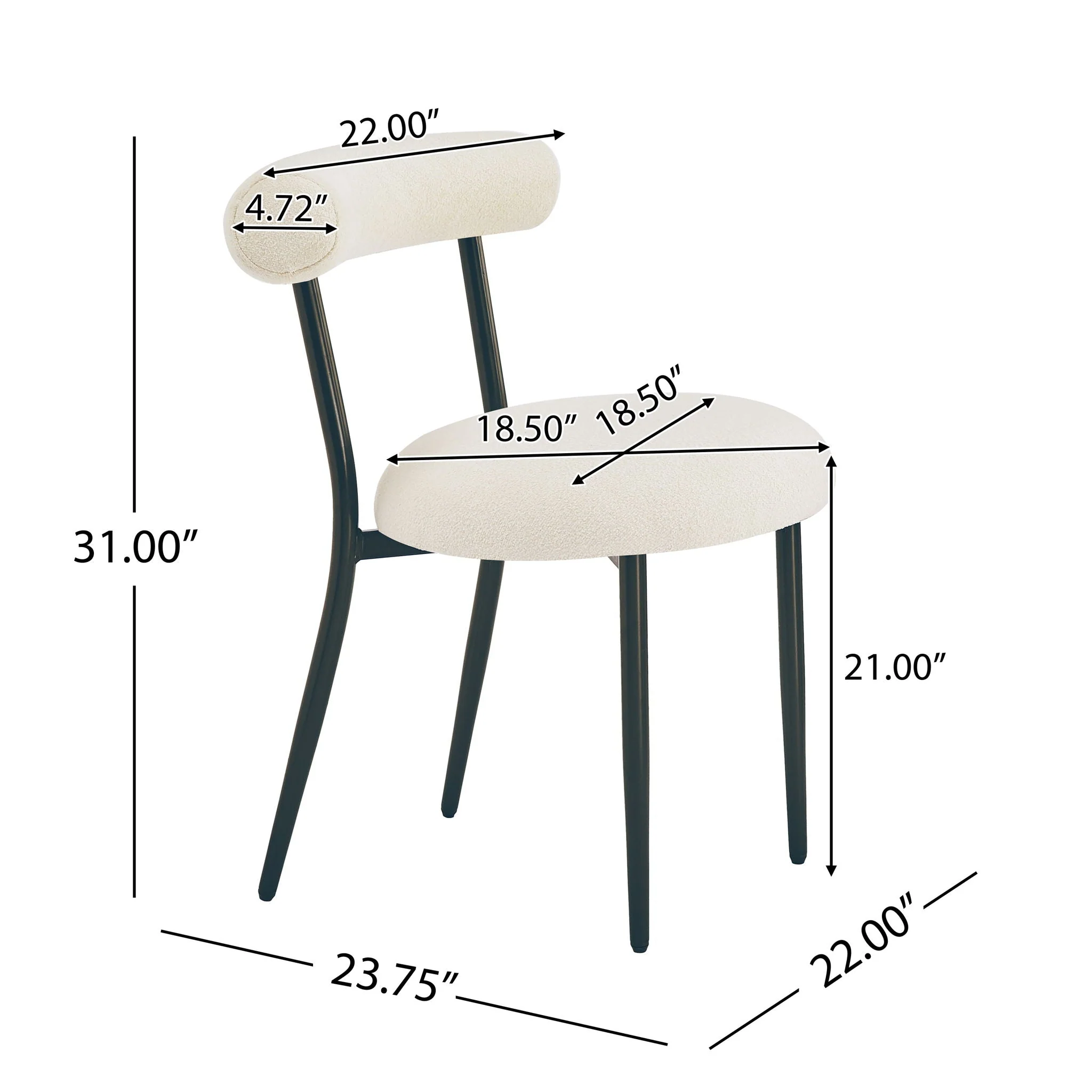 Modern Dining Room Chairs (Set of 2) - Image 6
