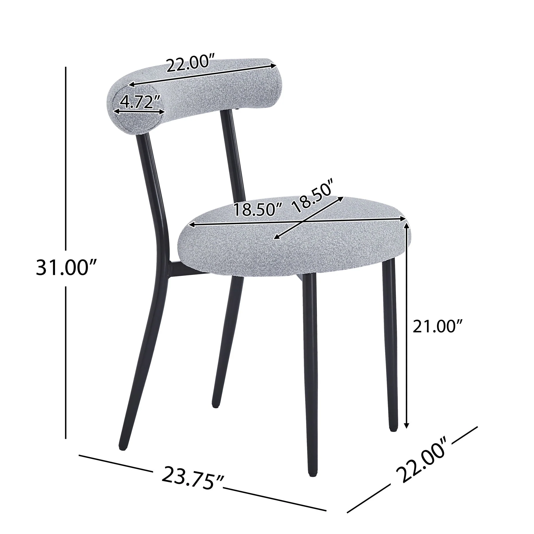 Modern Dining Room Chairs (Set of 2) - Image 8