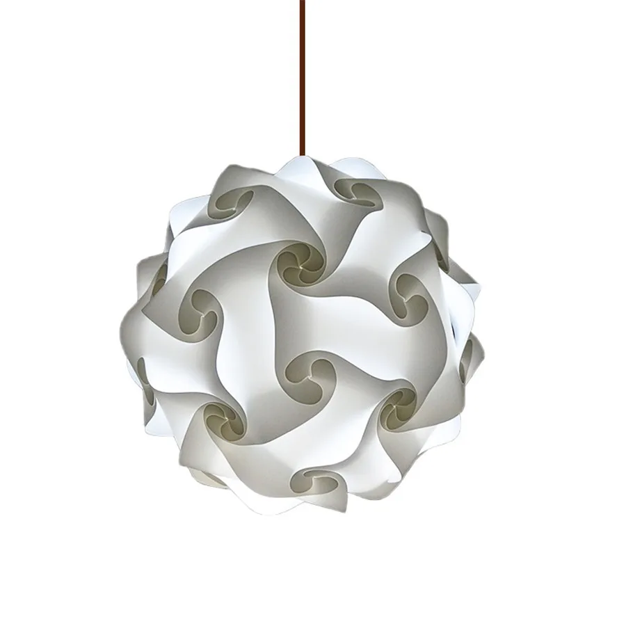 Modern DIY Puzzle Pendant Light Nordic Chandelier Hanging Lamp Home Décor Lighting - Image 2