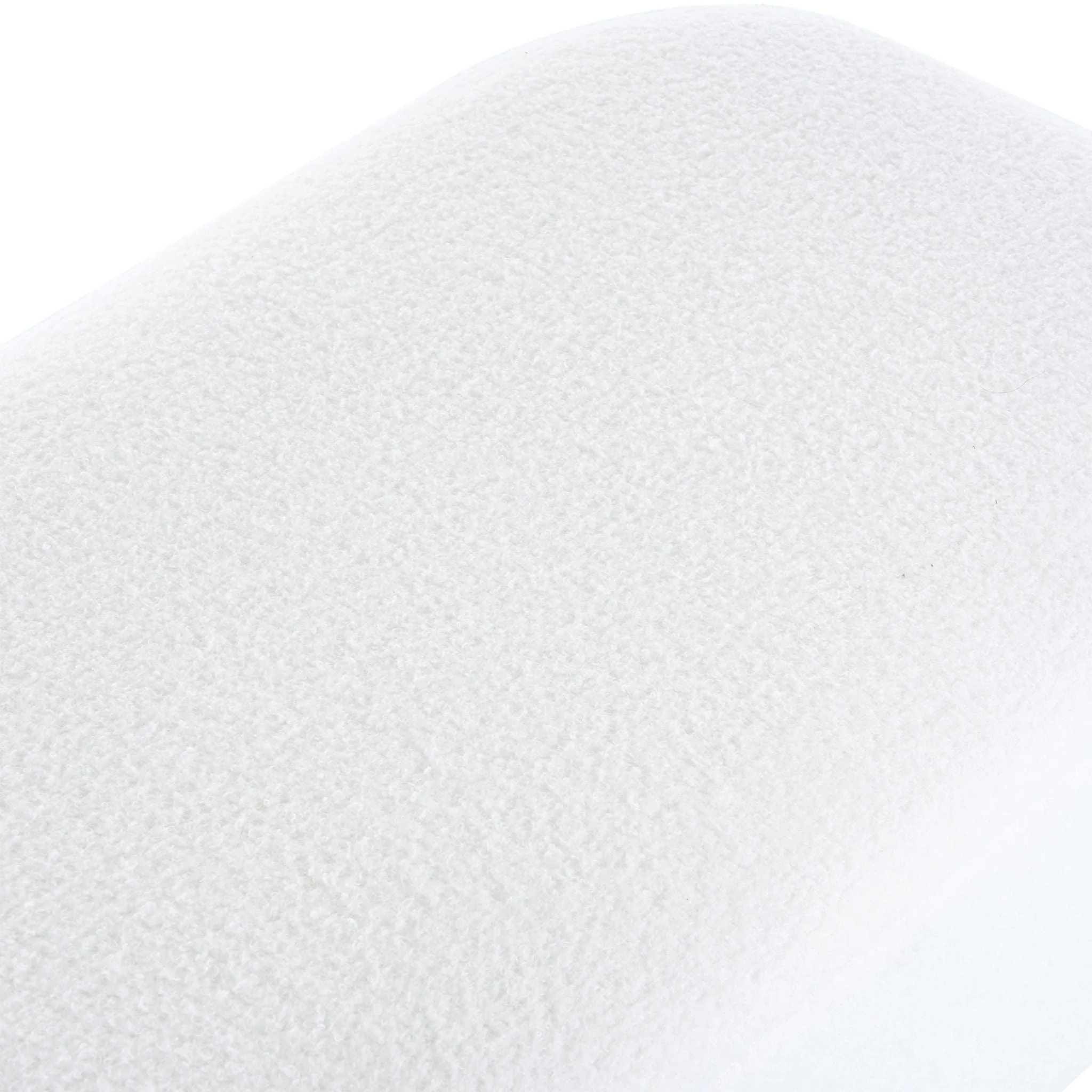 Modern Elegant Ottoman With Spacious Storage Function With Metal Feet - White / Black - Image 2