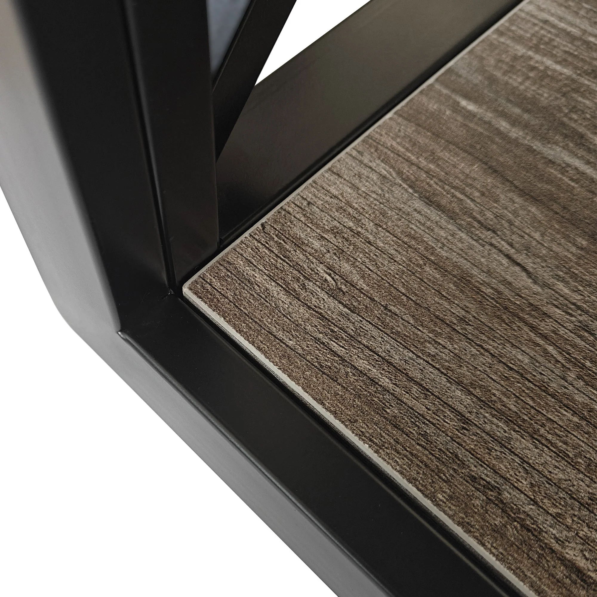 Modern End Table Nightstand with Tempered Glass & Wood Grain MDF - Image 19