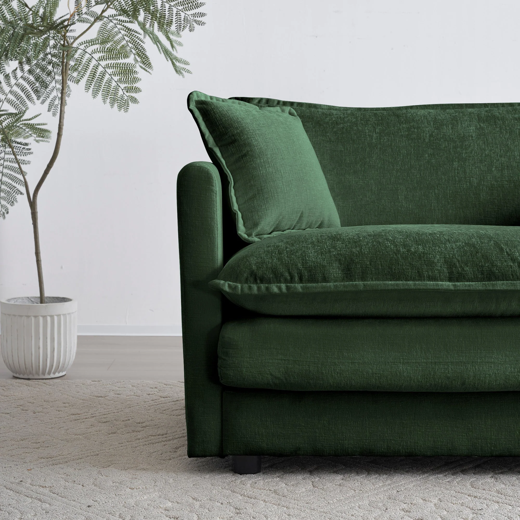 Modern Fabric Loveseat Sofa Couch for Living Room - Image 4
