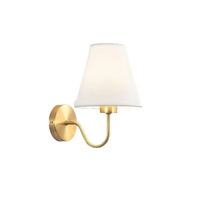 Modern Fabric Wall Lamp – Retro E27 Bedside Sconce Light for Bedroom & Living Room - Image 4