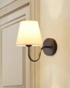 Modern Fabric Wall Lamp – Retro E27 Bedside Sconce Light for Bedroom & Living Room - Image 5