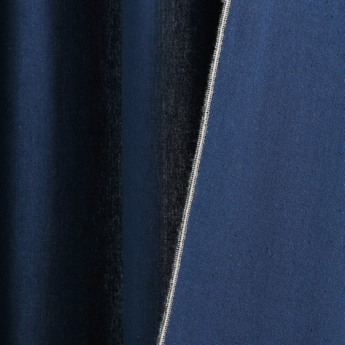 Modern Faux Linen Embroidered Edge With Attached Valance Window Curtain Panel Set - Image 34