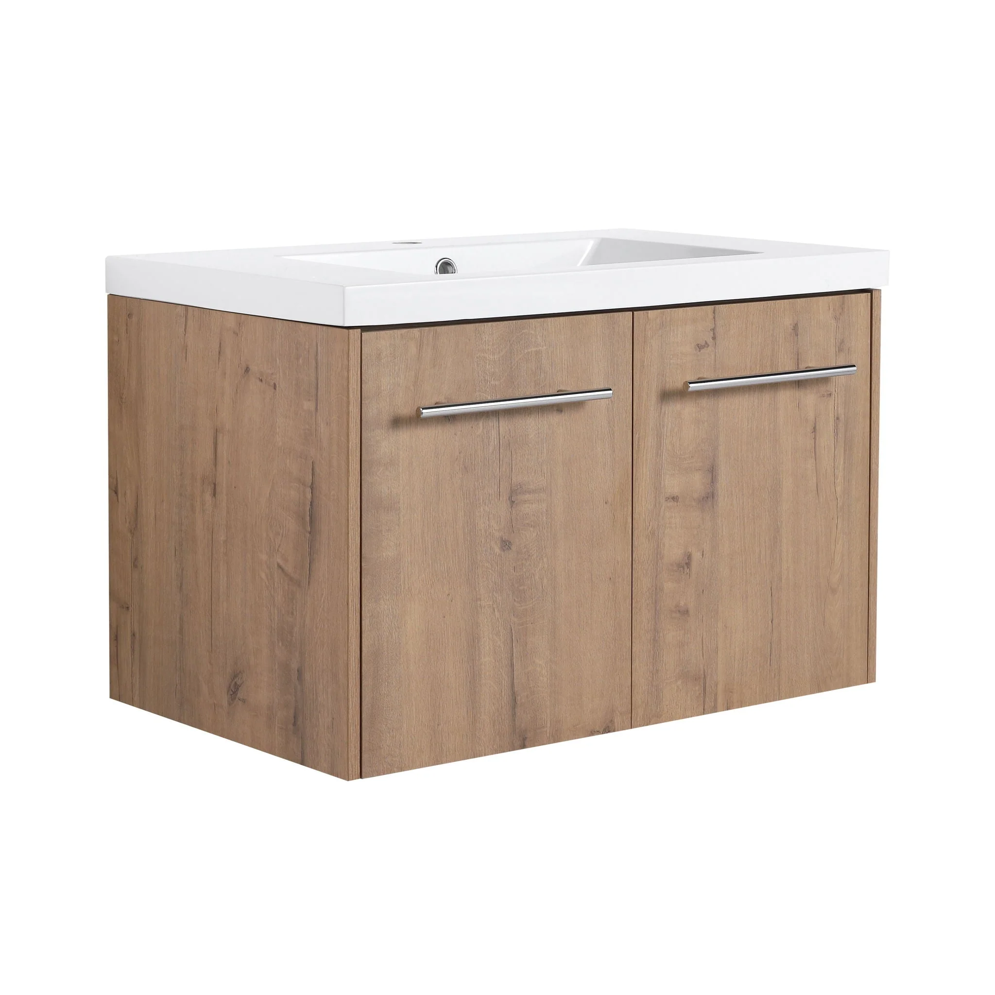 Modern Floating Bathroom Vanity With Resin Sink, Soft Close Doors - Image 3