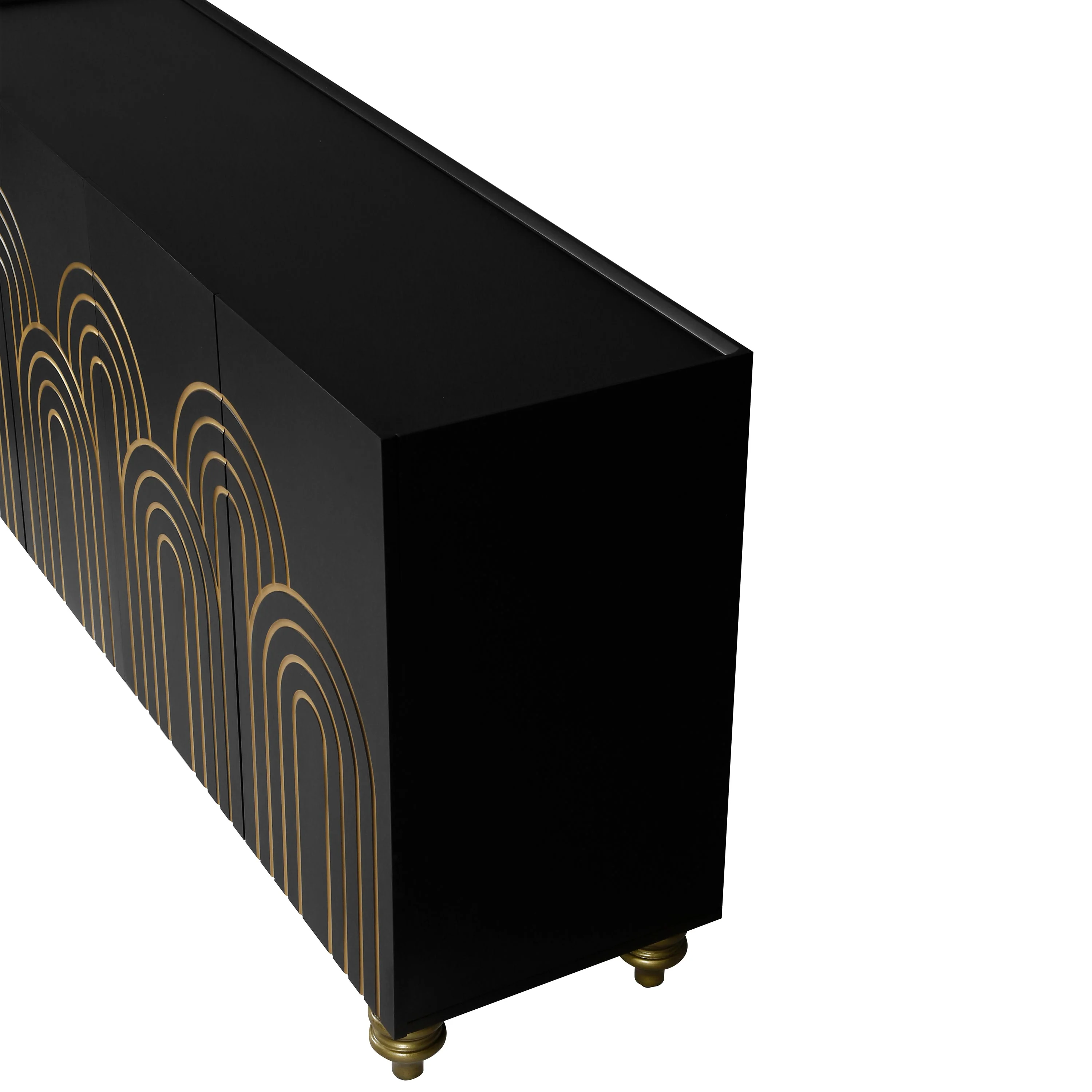 Modern Fluted Sideboard Buffet with Storage - Image 11