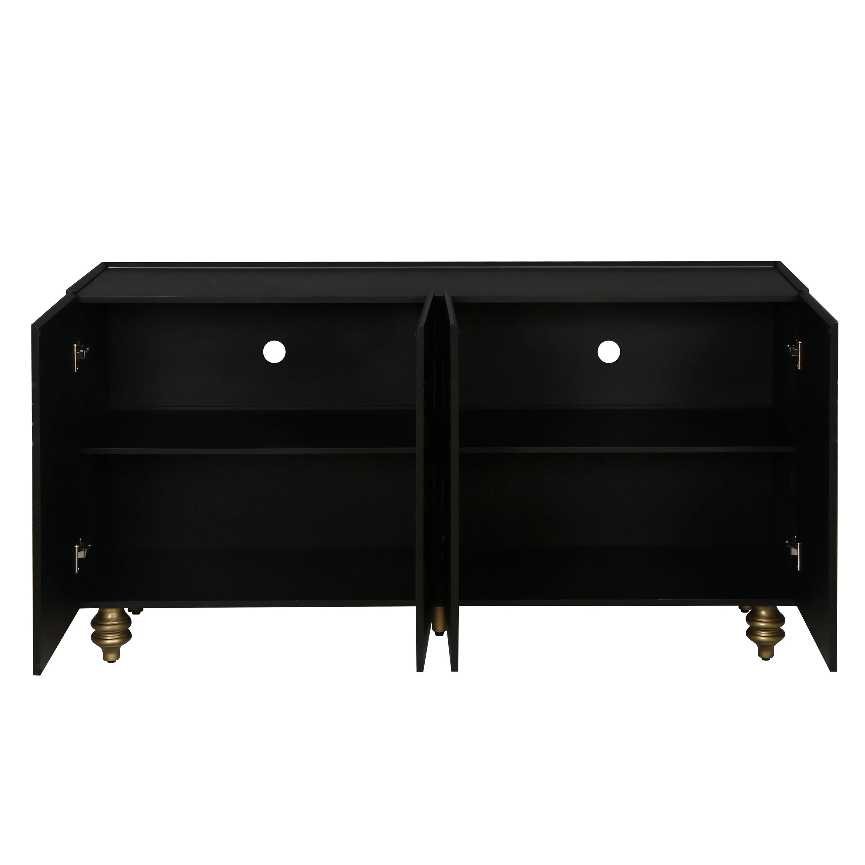 Modern Fluted Sideboard Buffet with Storage - Image 6