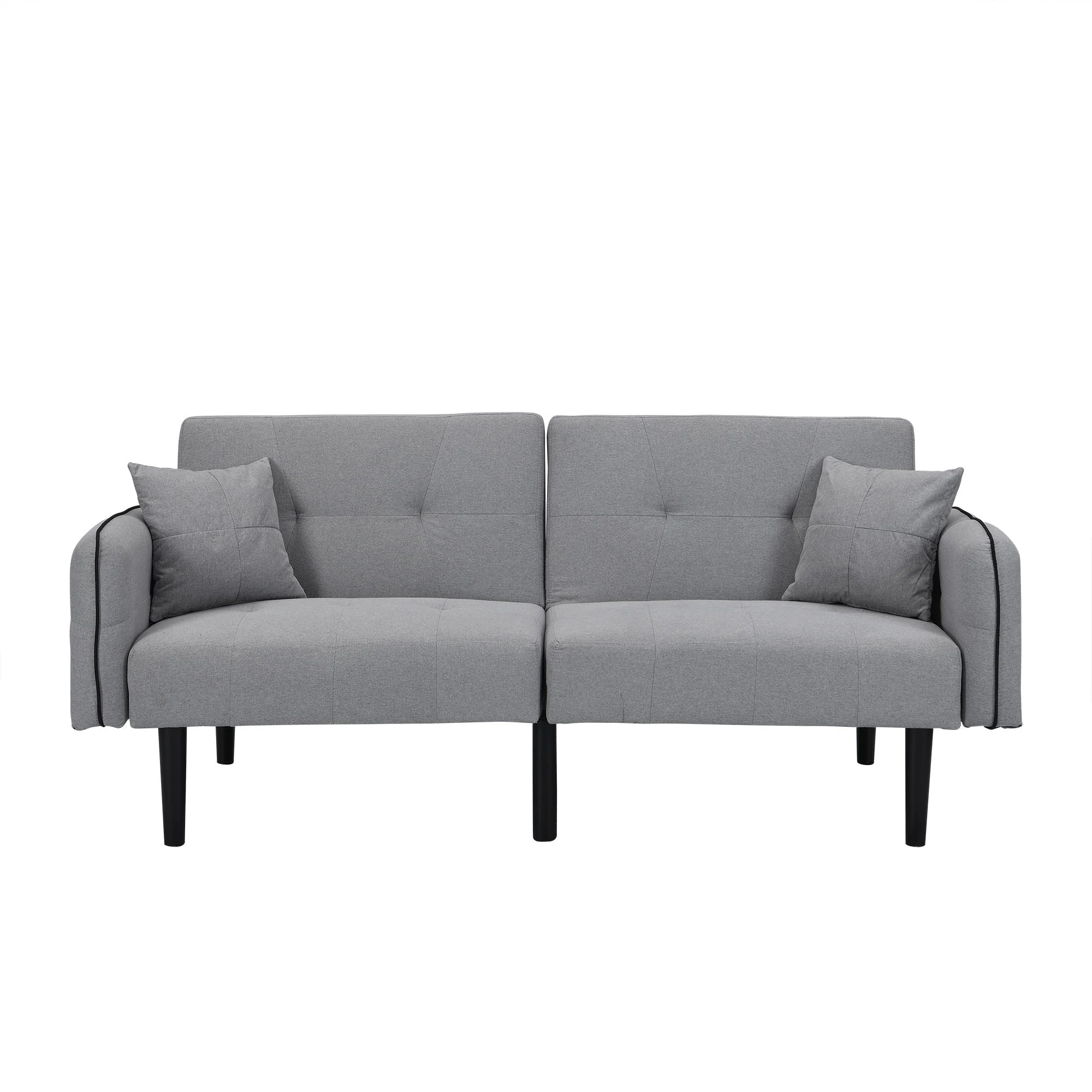 Modern Folding Ottoman Sofa Bed With Stereo System - Gray - Image 3