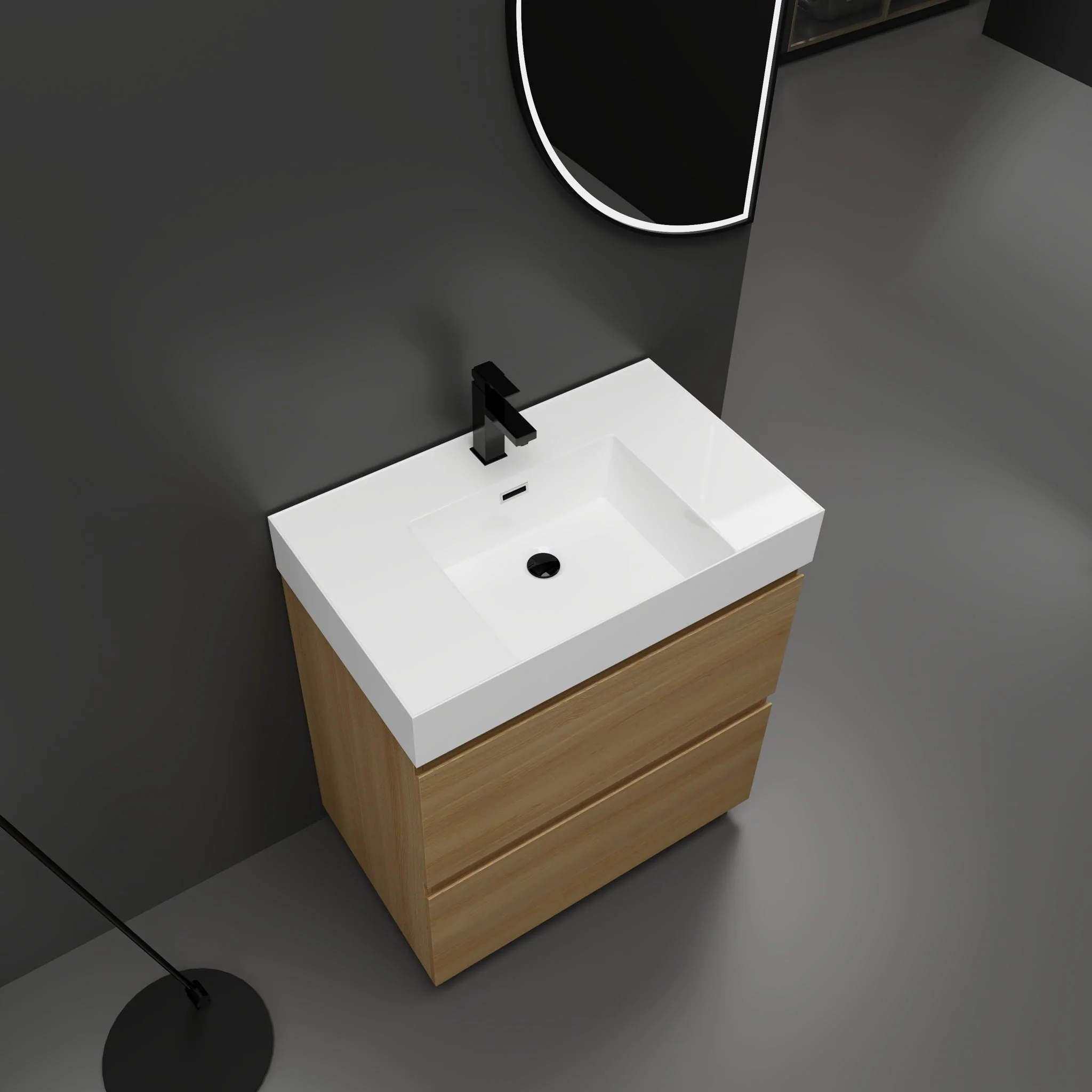 Modern Freestanding Bathroom Vanities With Single Sink Combo - Image 11