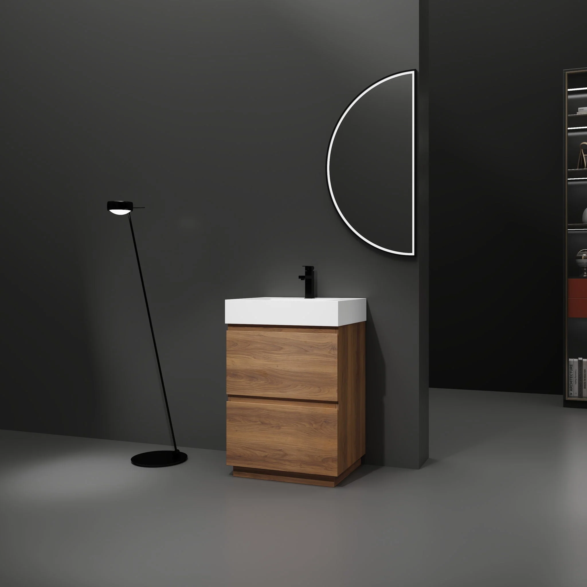 Modern Freestanding Bathroom Vanities With Single Sink Combo - Image 13