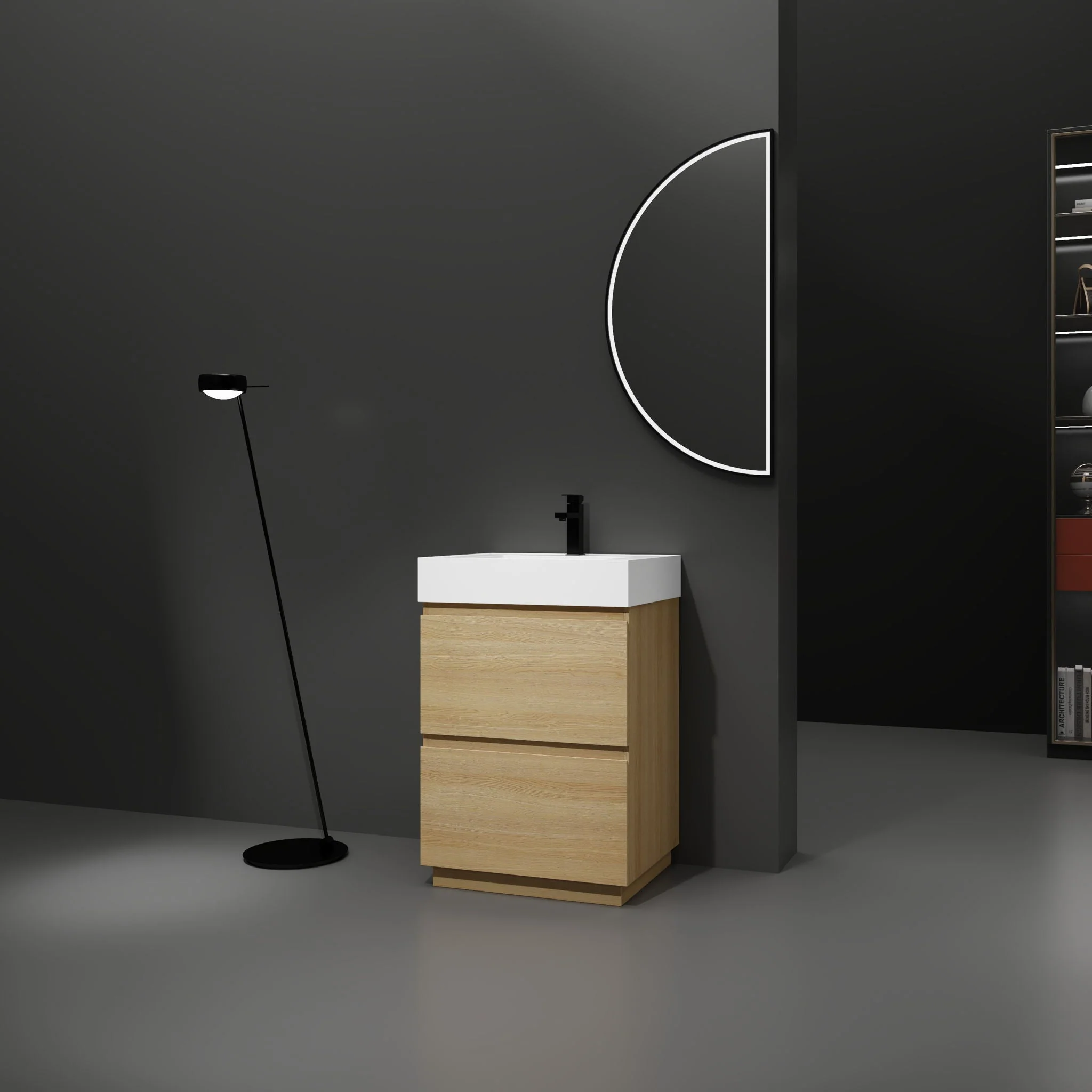 Modern Freestanding Bathroom Vanities With Single Sink Combo - Image 14